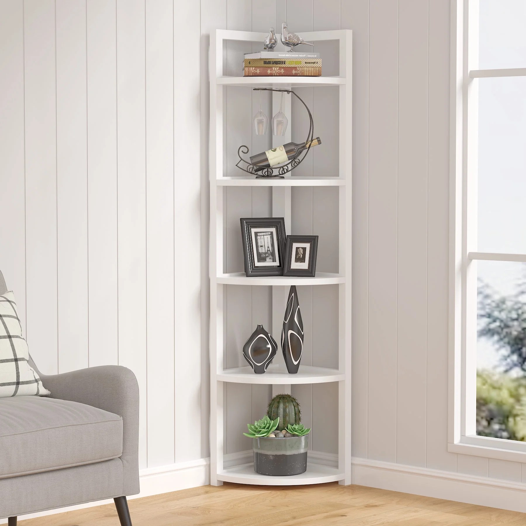 TribeSigns 5 Tier Corner Shelf Stand Industrial Angola Ubuy