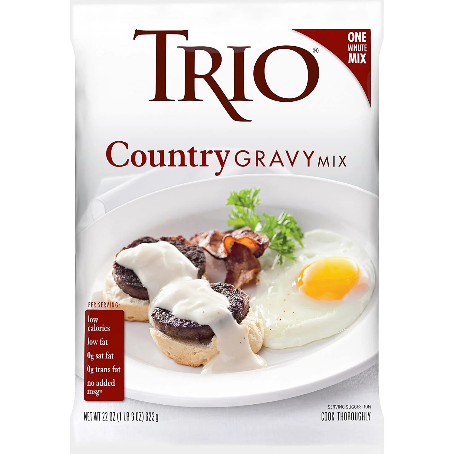 Trio Country Gravy Mix, Sausage, Holiday Roasts, Dehydrated, Just Add