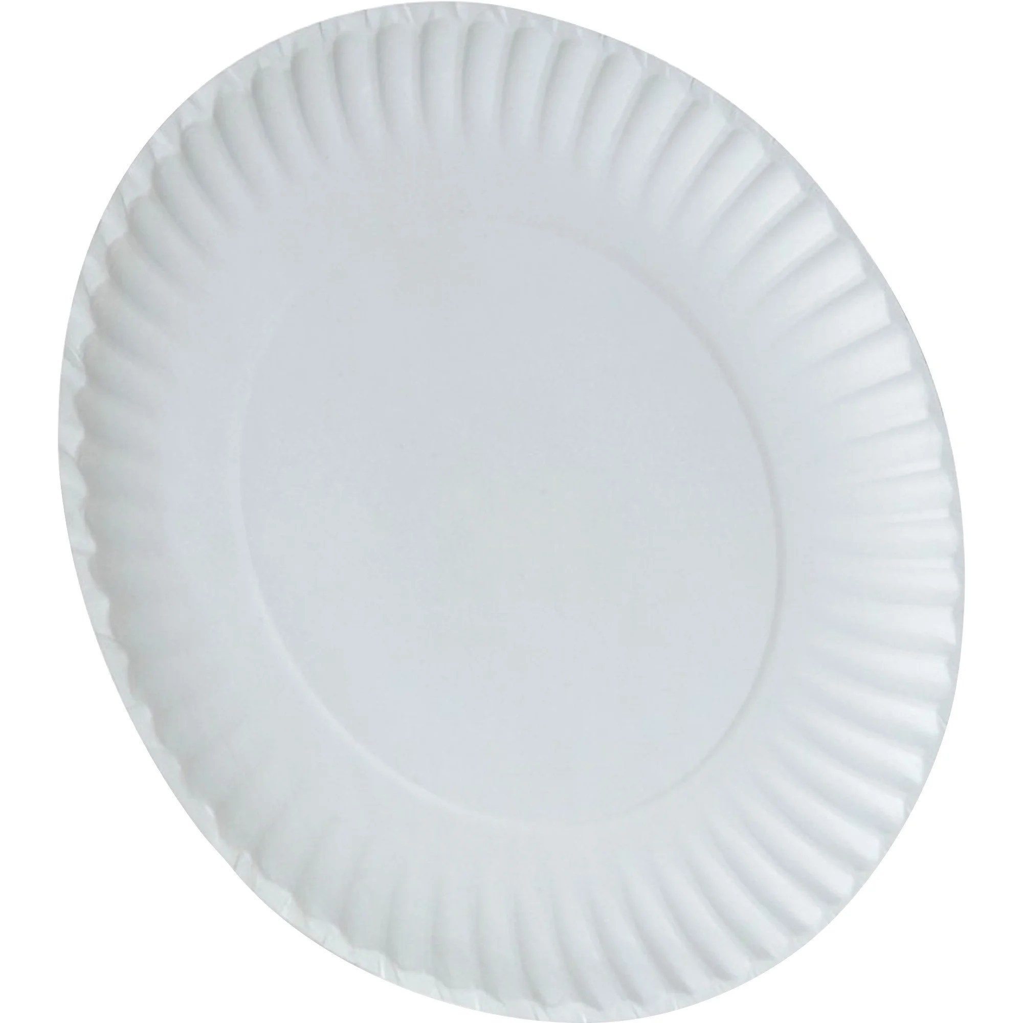 Dixie Economy White Paper Lunch Plates, 9", 250 Count