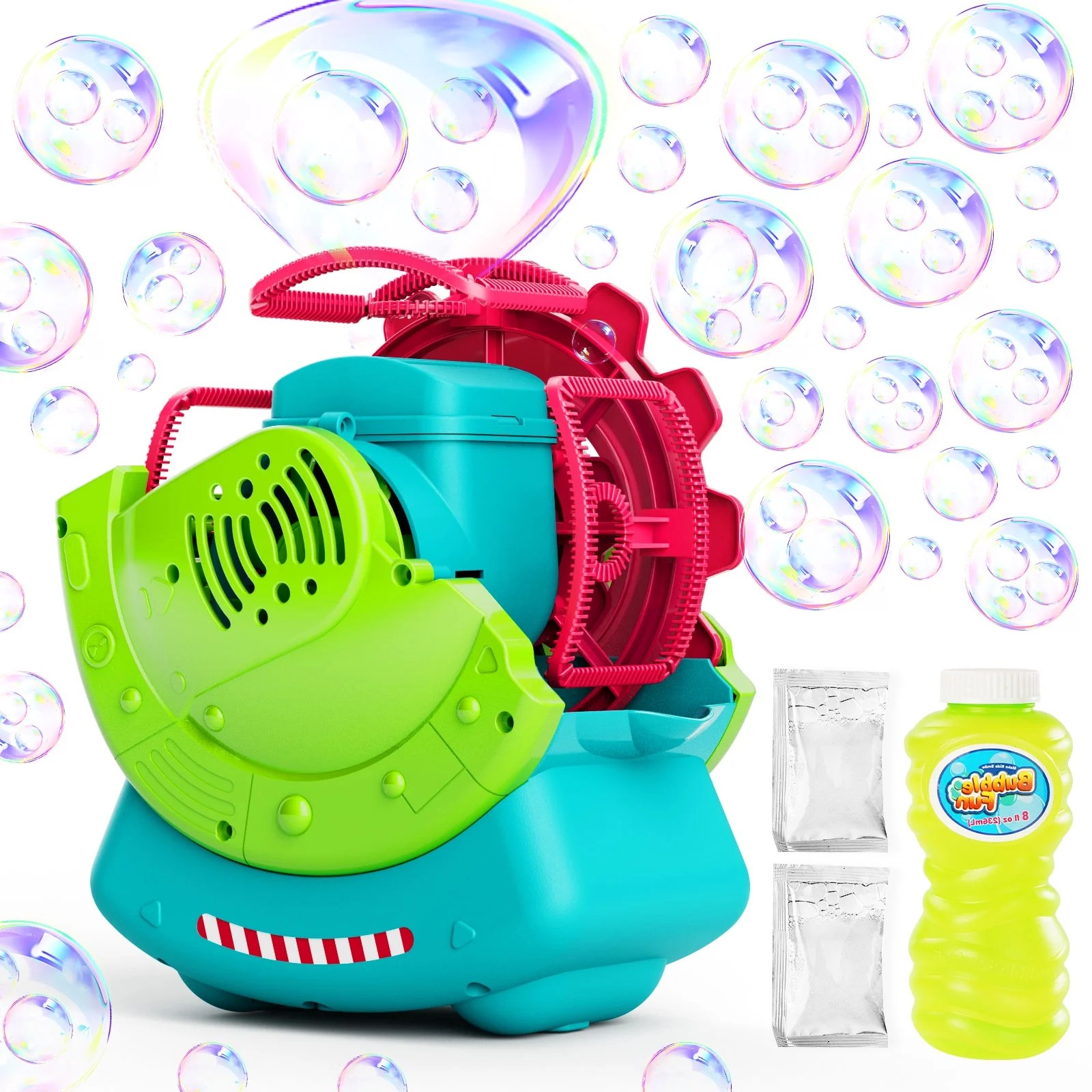 Bubble Machine, Automatic Bubble Blower, Durable Bubble Maker with Tank, 500+ Bubbles for Kids