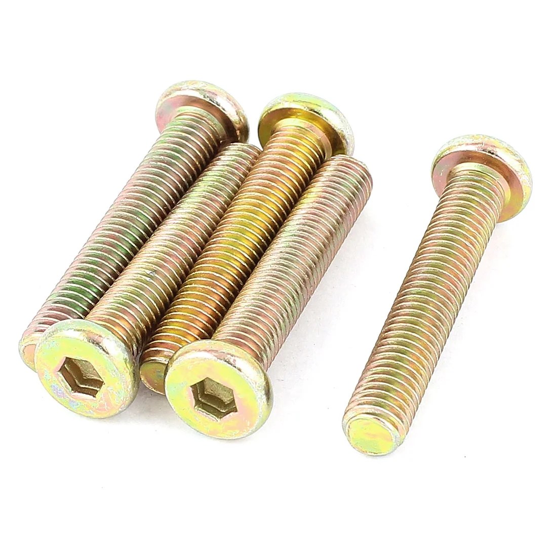 Uxcell M8 x 45mm Threaded Hexagon Socket Head Cap Screws Bolts (5 per