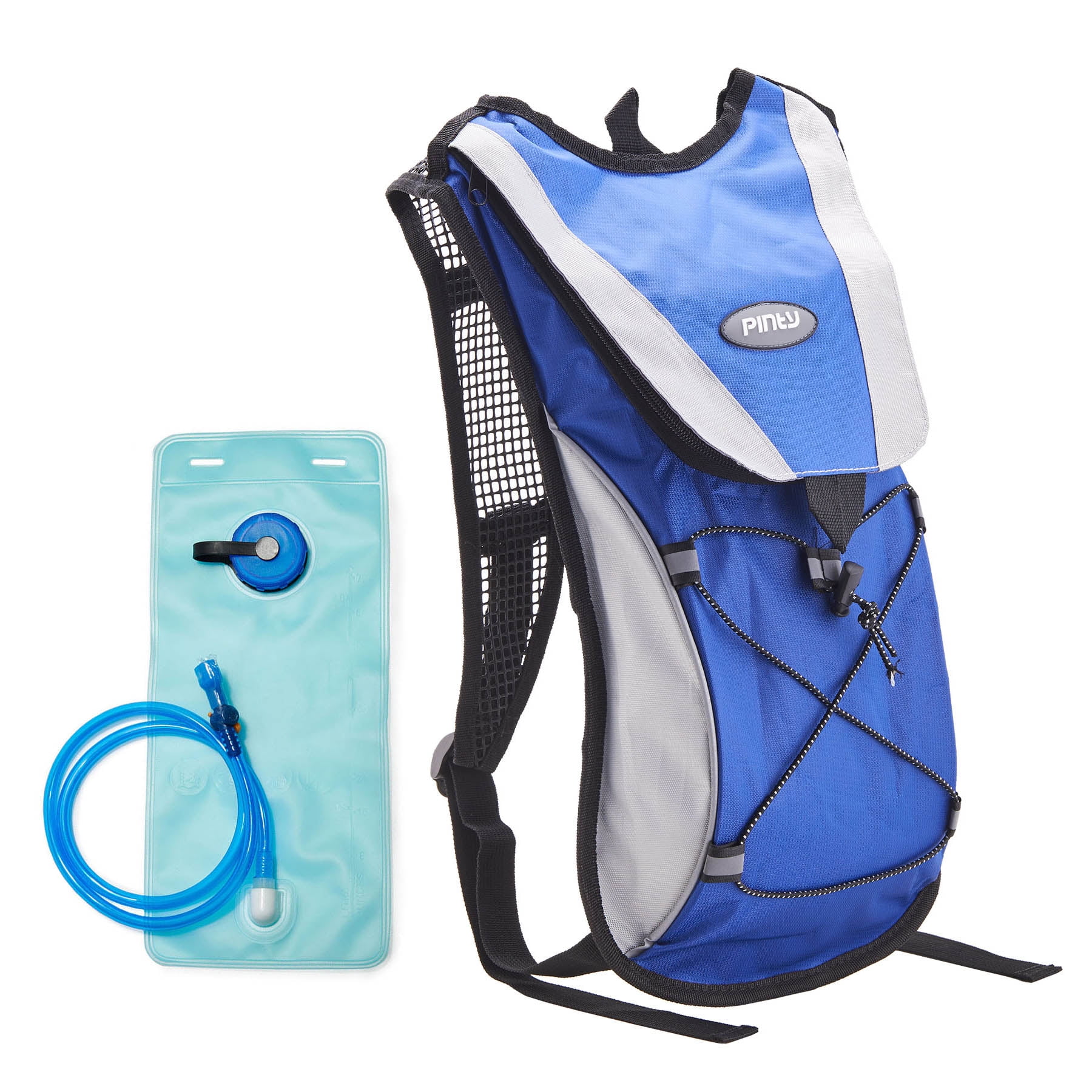 Pinty Premium Nylon Backpack with 2L Water Bladder Hydration Bag for