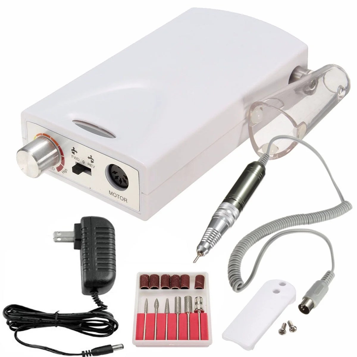 iMeshbean 30,000RPM Rechargeable Electric Cordless Nail File Drill Bit Manicure Pedicure Machine
