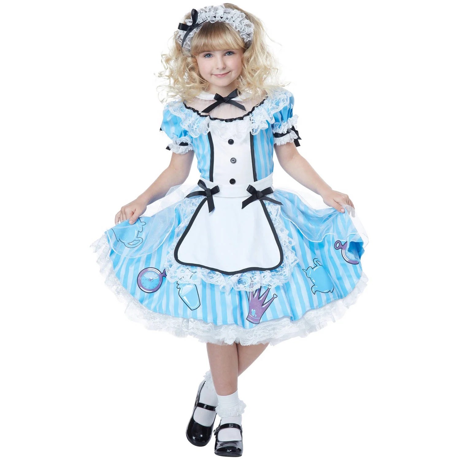 Fashion Fancy Dress & Period Costumes Alice in Wonderland Girls Fancy Dress Up Disney Book Week