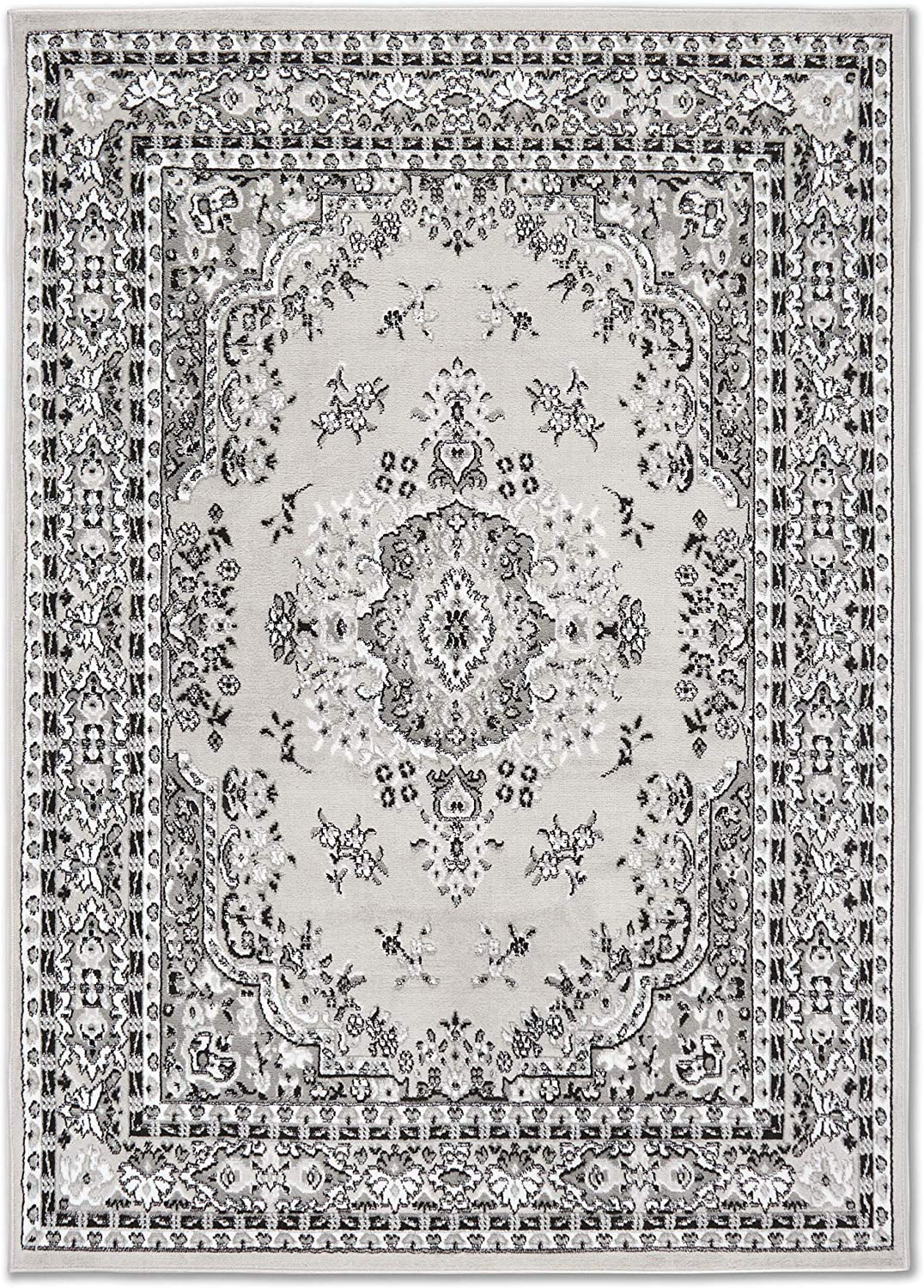 Rugs Gray Oriental 2x3 Area Rug Traditional Persian Bordered Mat Carpet