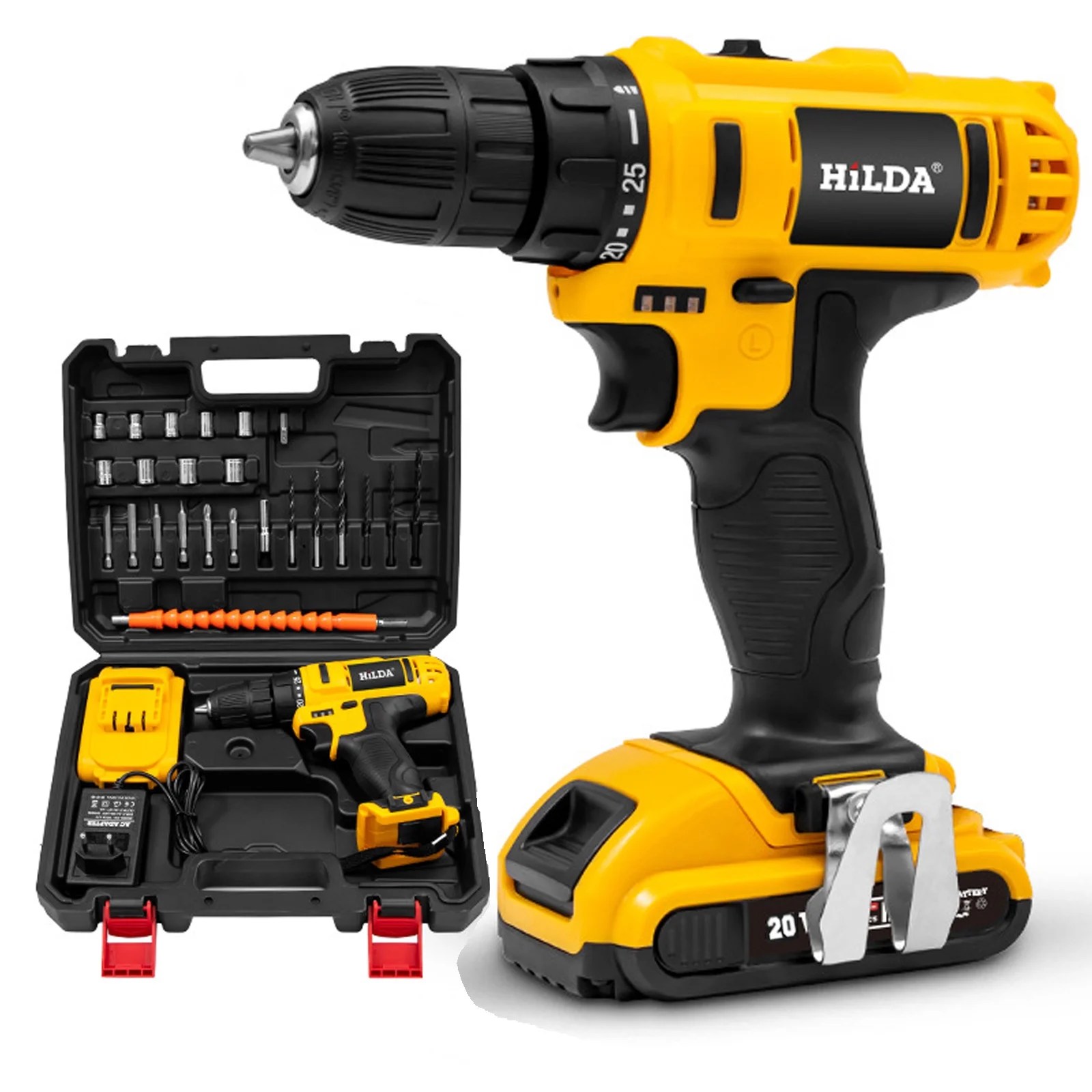 HiLDA Cordless Drill 20V Impact Drill Driver 38 Ubuy Kuwait