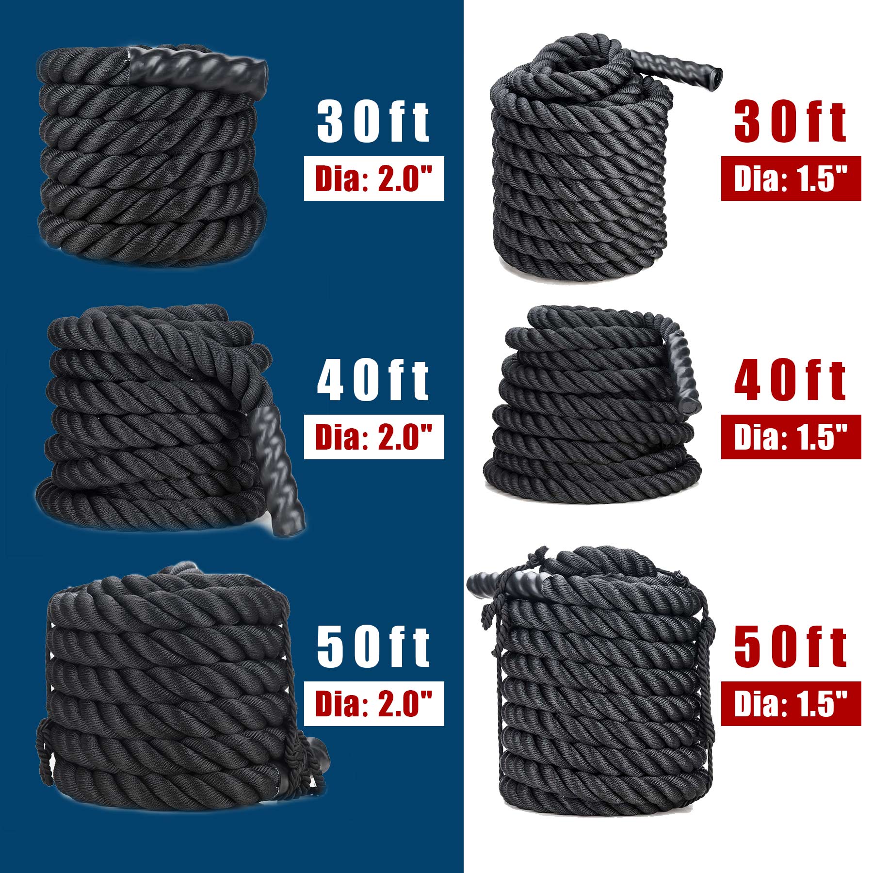 Black Battle Crossfit Training Undulation Fitness Rope Exercise Ropes