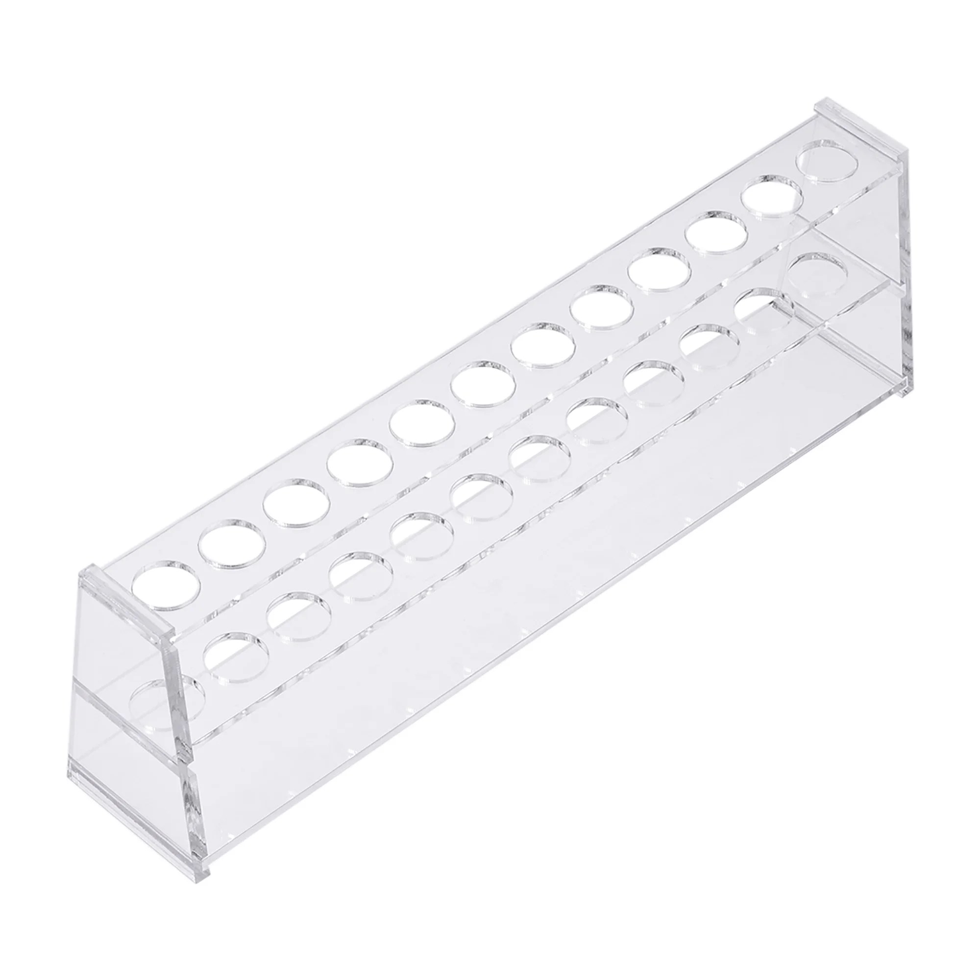 Uxcell 12Well Acrylic Test Tube Holder Rack Clear for 10ml Centrifuge Tubes
