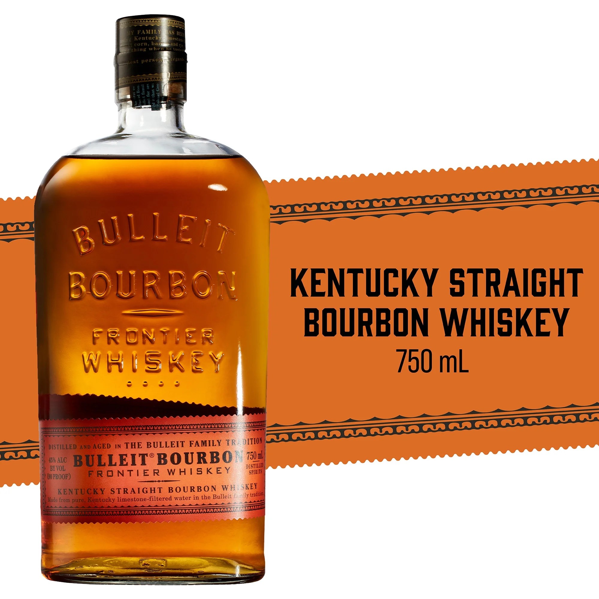 Bulleit Bourbon Whiskey, 750 mL
