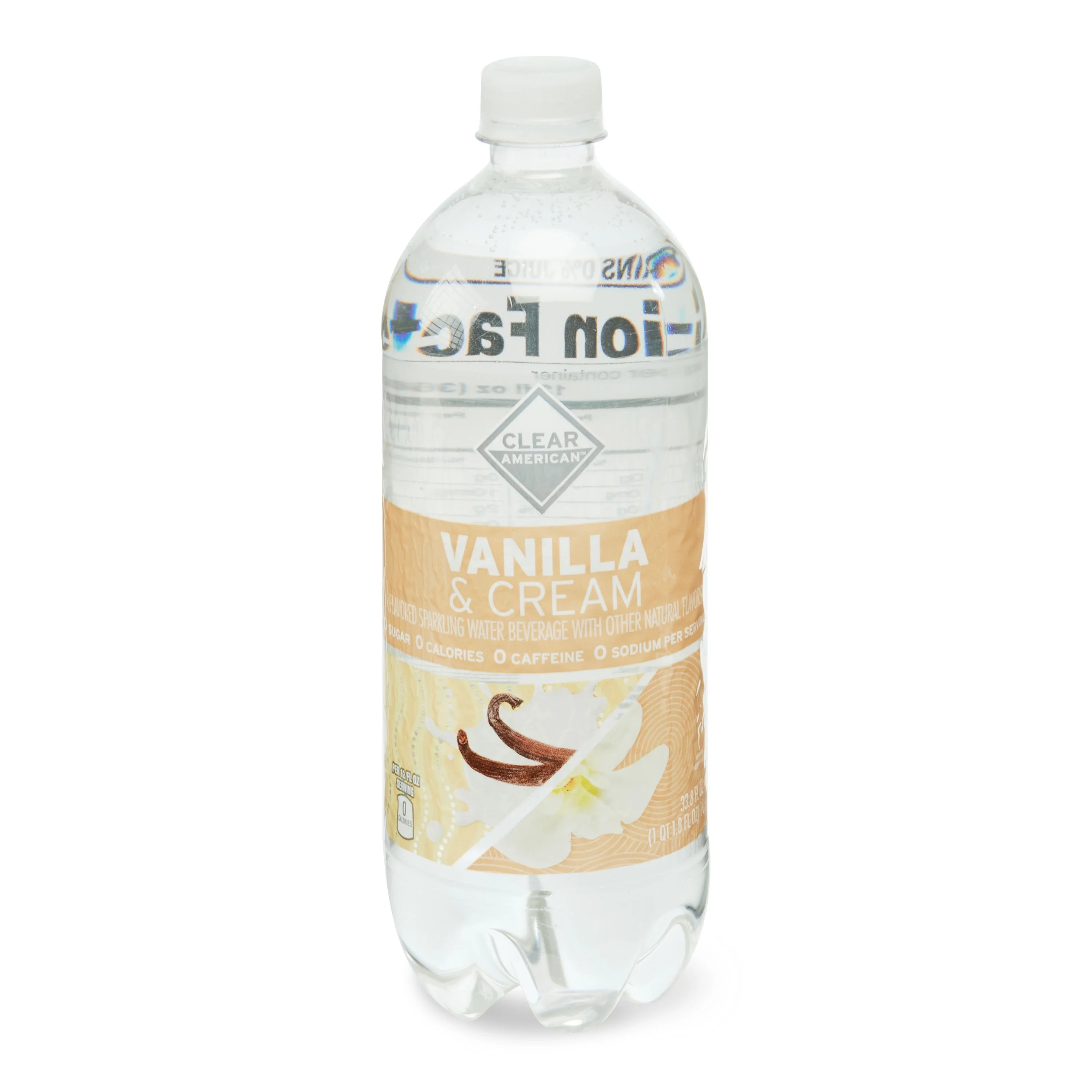 Clear American Sparkling Water, Vanilla & Cream, 33.8 fl oz Walmart