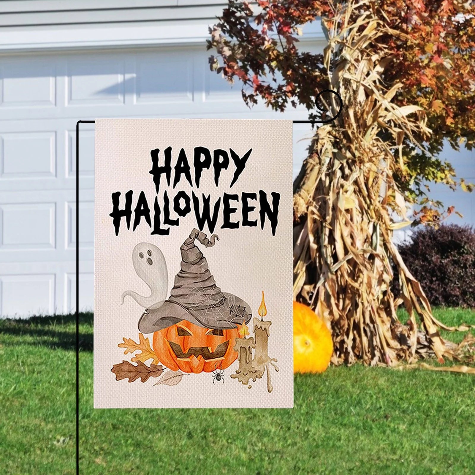 SUWHWEA 2022 Halloween Decorations Halloween Garden Flag
