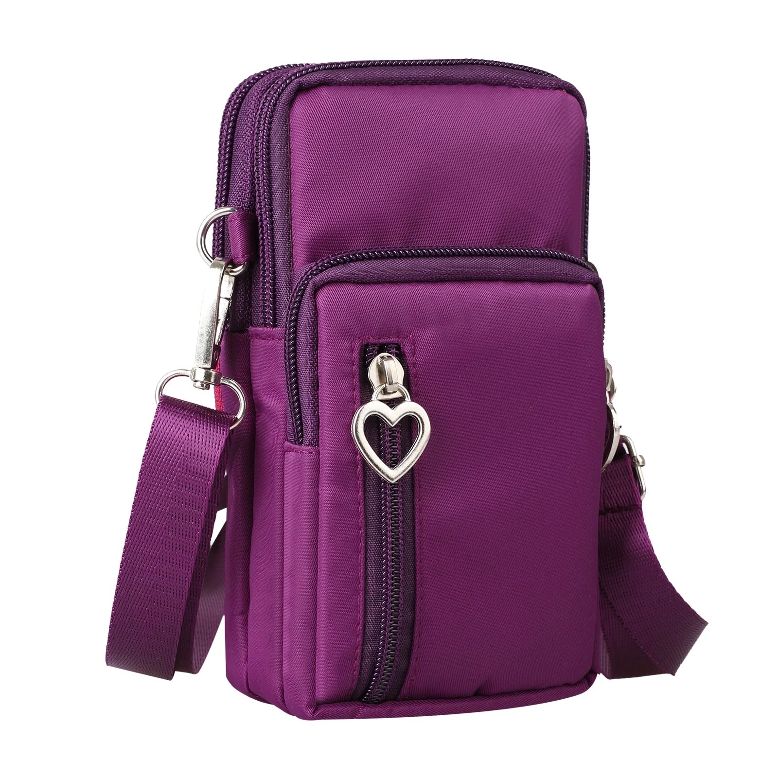 Cell Phone Bag Pouch, TSV Water Resistant Nylon Mini Crossbody Cell