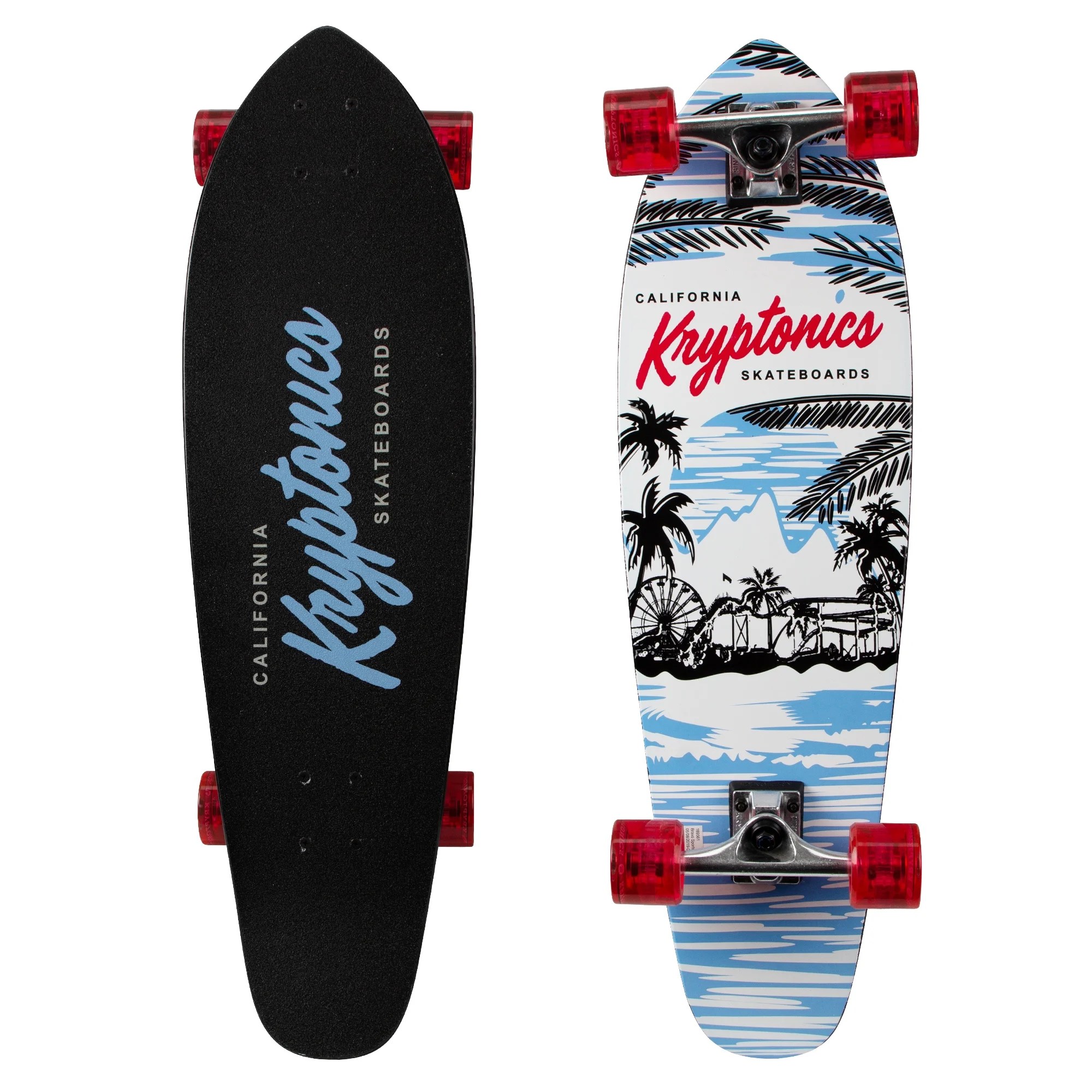 Kryptonics 32" Mini Diamondtail Longboard Complete Skateboard (32" x 9