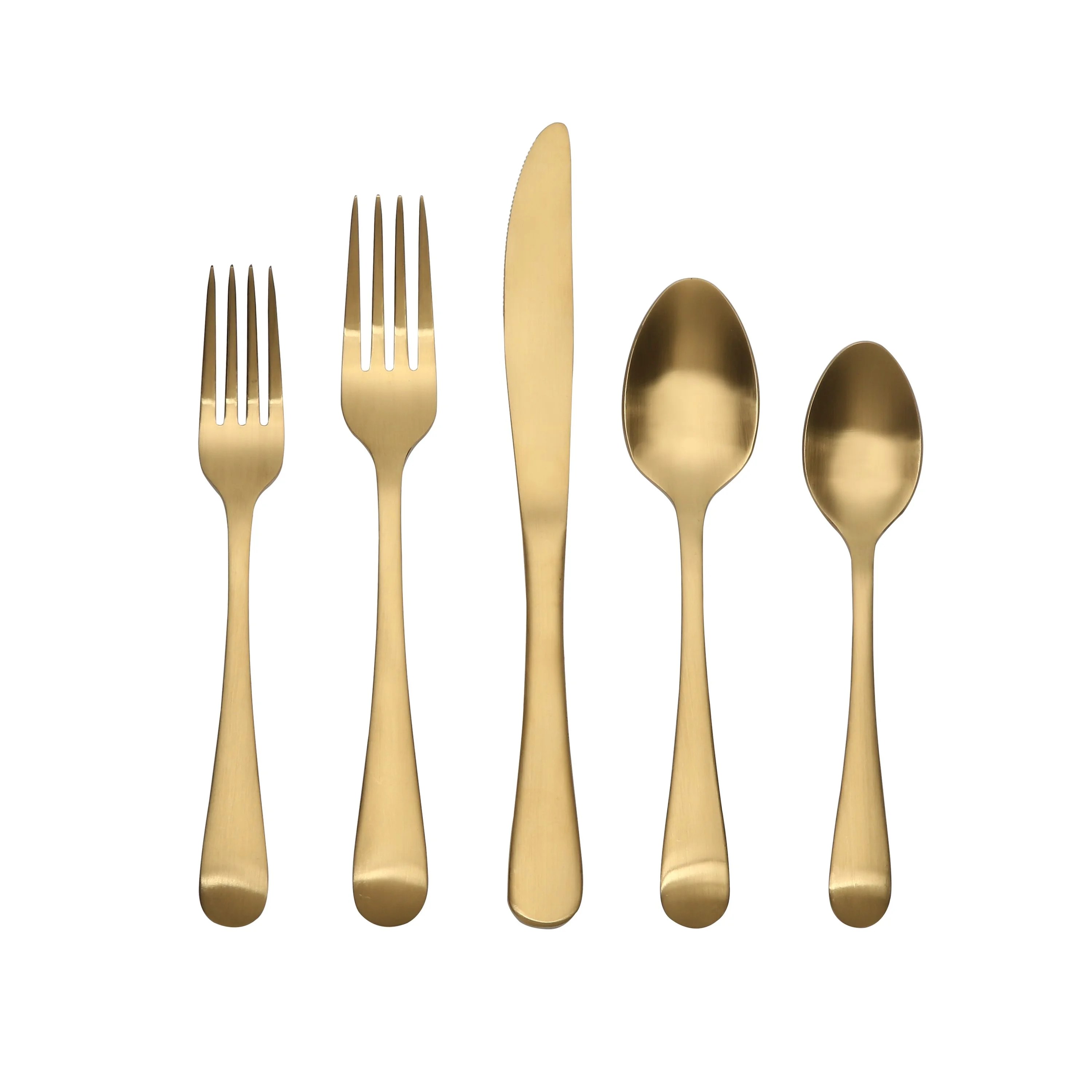 Better Homes & Gardens 20 Piece Arlo Flatware Set with Matte Finish