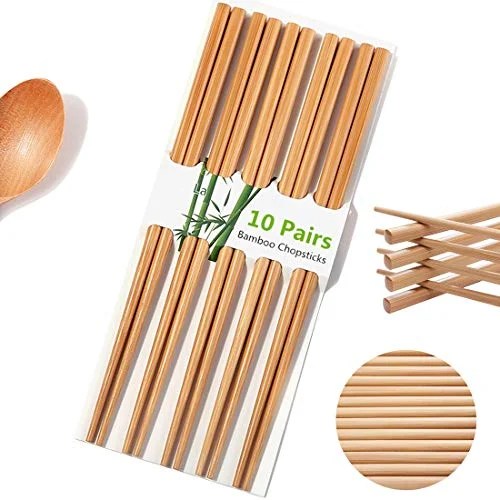 Chopsticks Chinese Natural Bamboo Chopsticks 9.4 Inch / 24cm Long