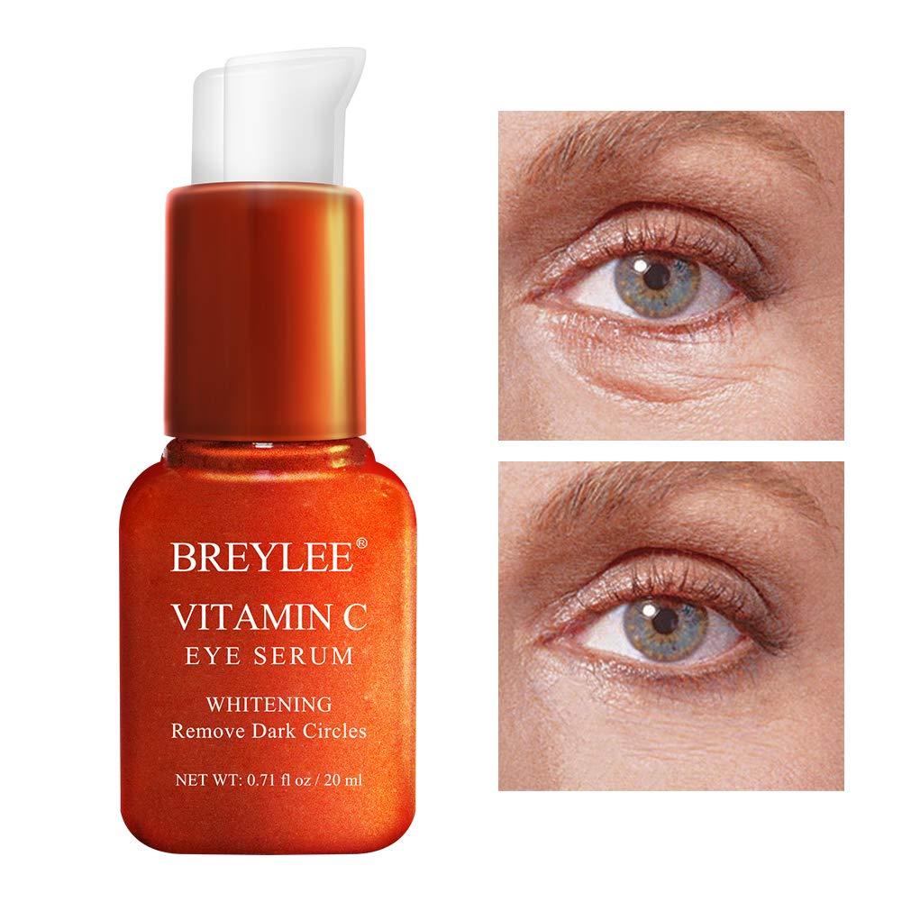 Vitamin C Eye Serum, BREYLEE Eye Treatment for Dark Circles and