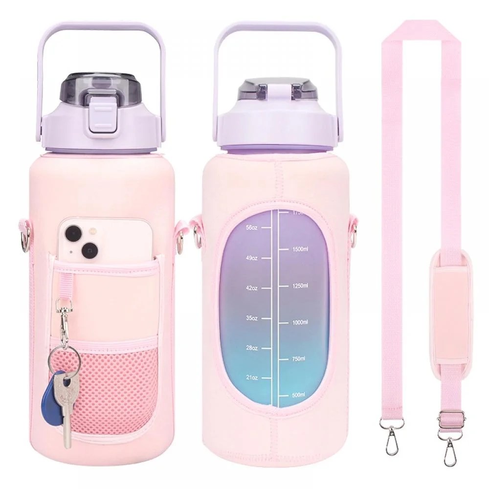 Half Gallon Water Bottle Carrier Bag Bottle Pouch Holder 2 Pocket Water