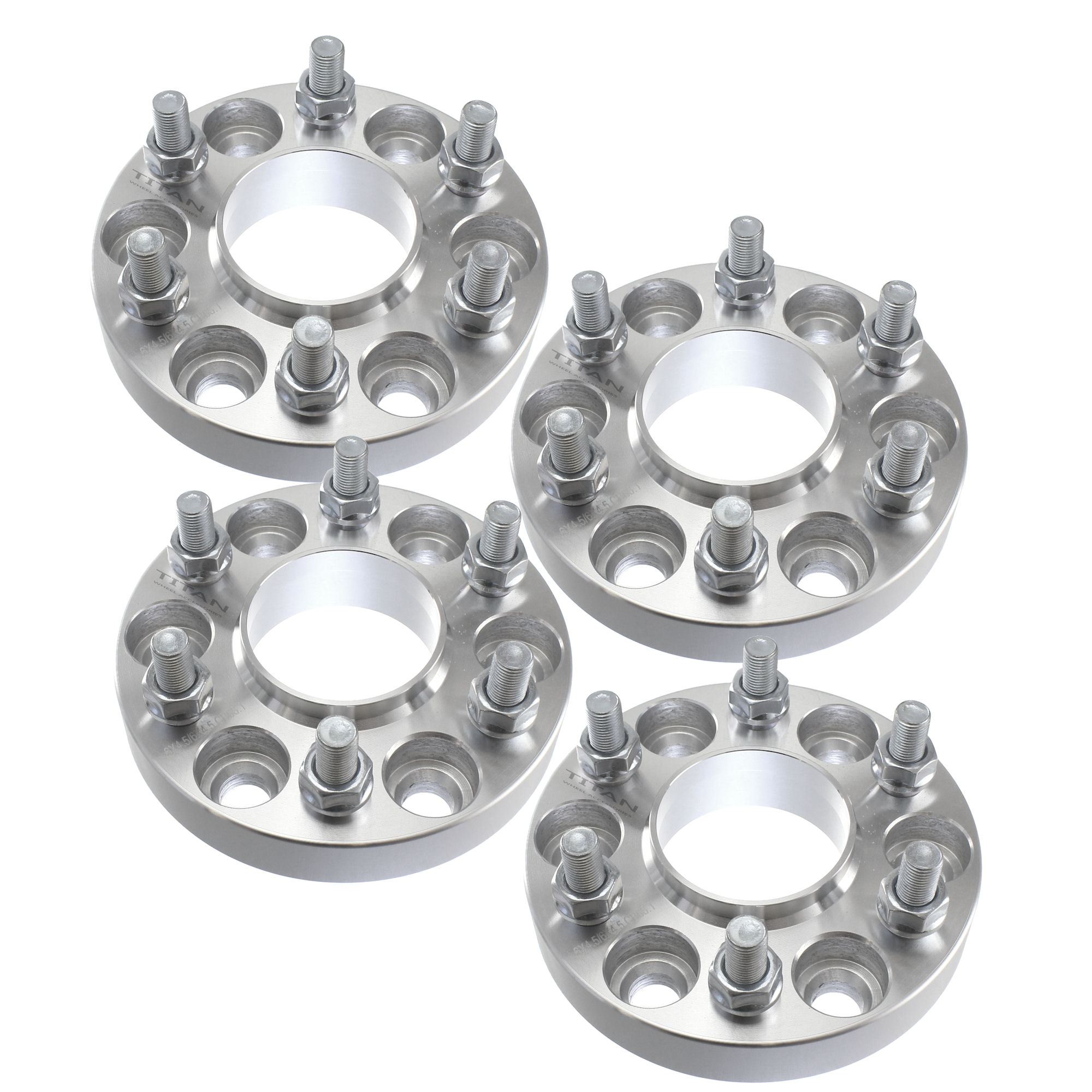 Set of 4 25mm 6x4.5 Hubcentric Wheel Spacers For Set of 4 25mm 6x4.5 Hubcentric Wheel Spacers For