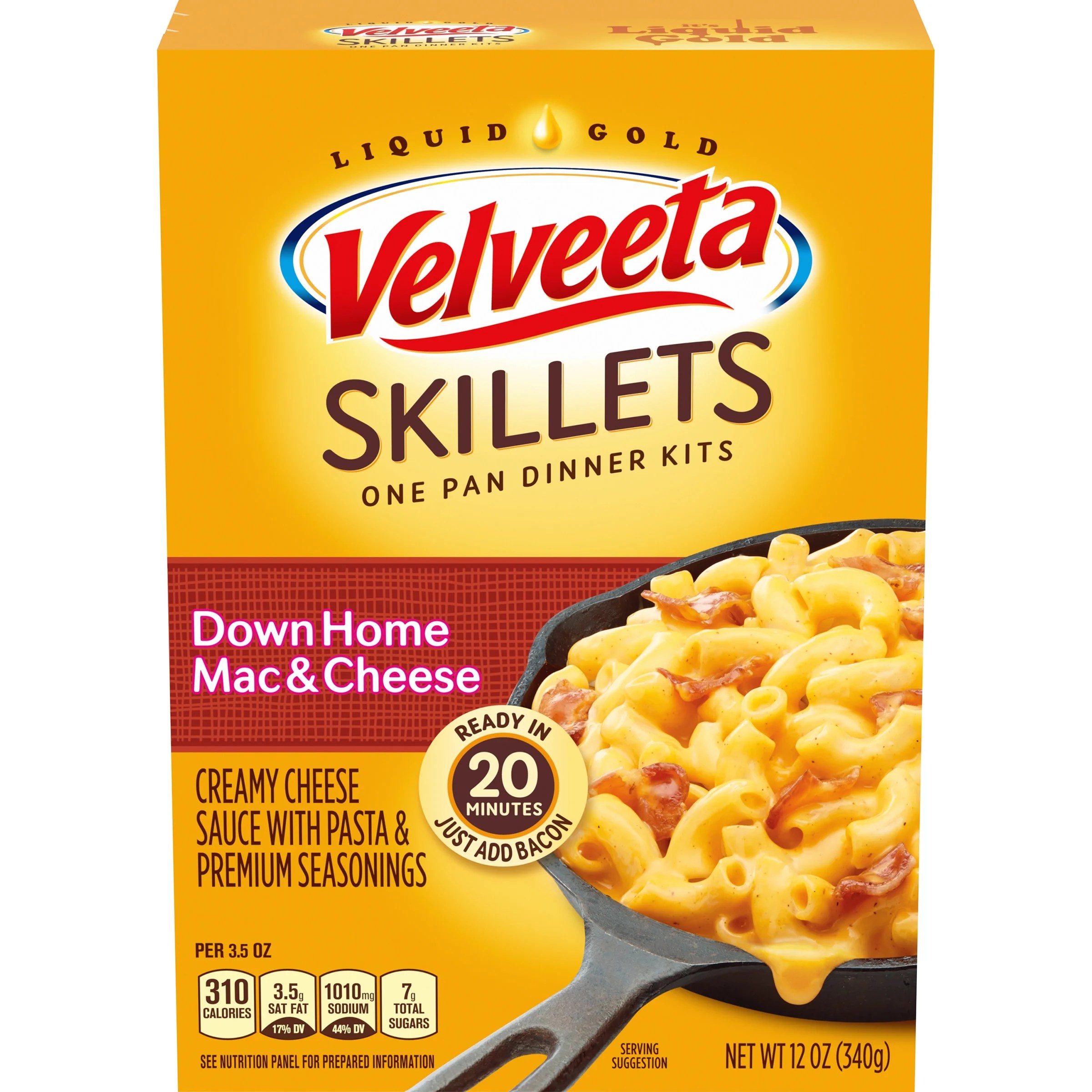 Velveeta Skillets Down Home Mac & Cheese One Pan Dinner Kit with Cheese