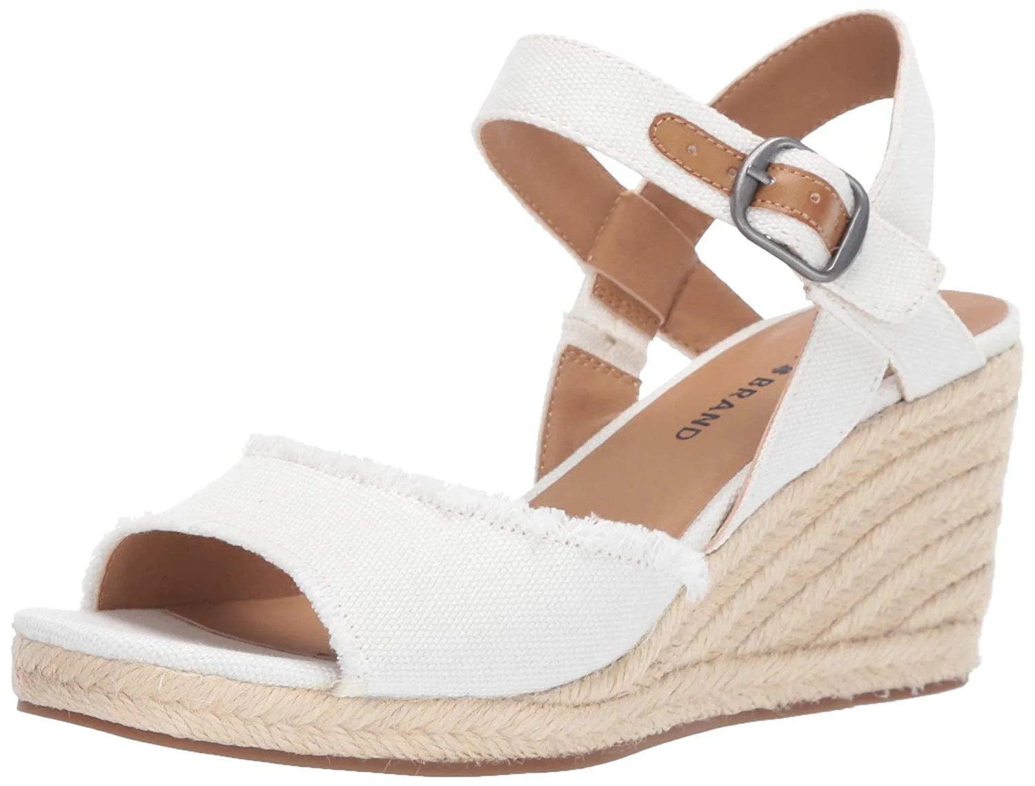 Lucky Brand Lucky Brand Women's Mindra White Open Toe Platform Summer