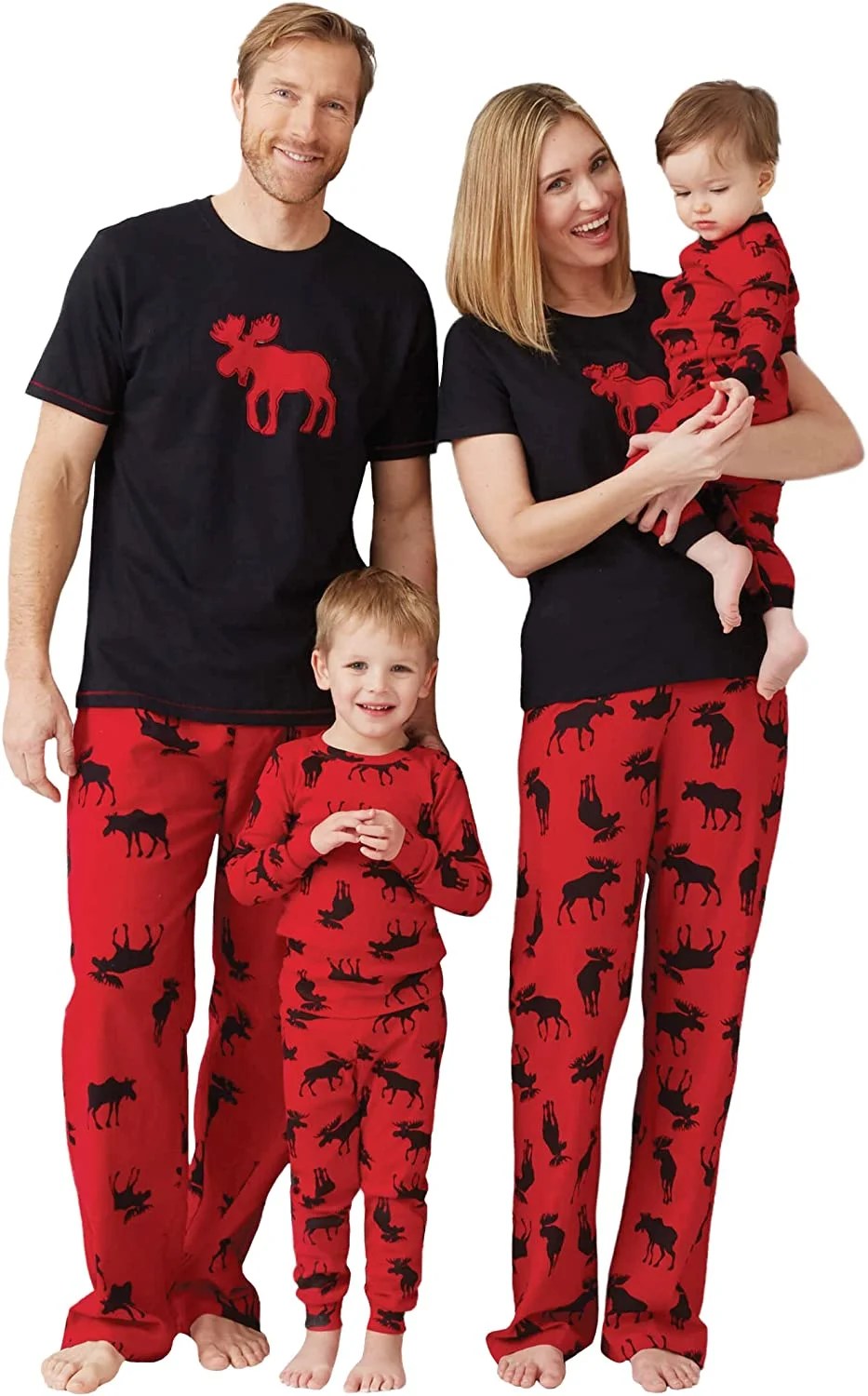 Womens Standard Moose Family Pajamas Walmart Canada