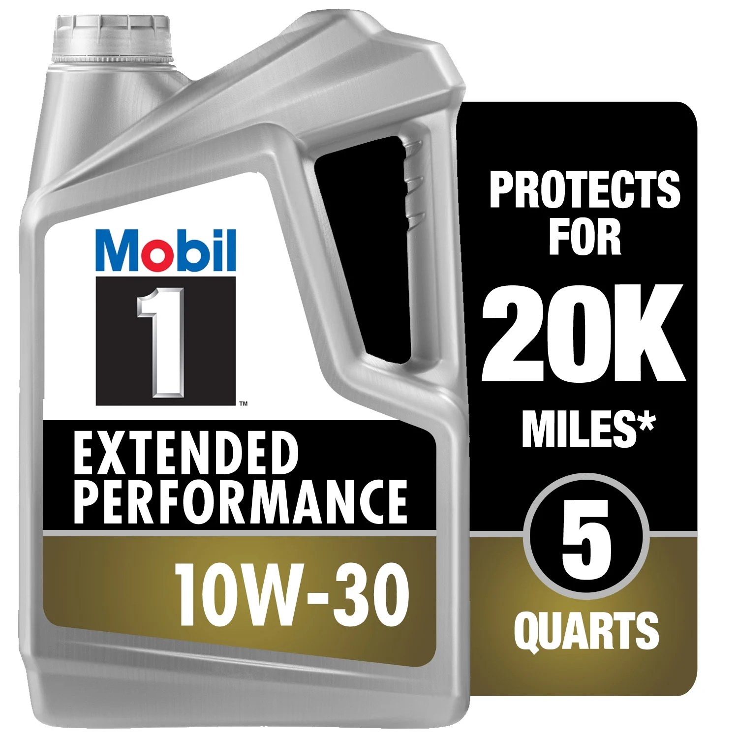 Mobil 1 Extended Performance Full Synthetic Motor Oil 10W-30, 5 qt