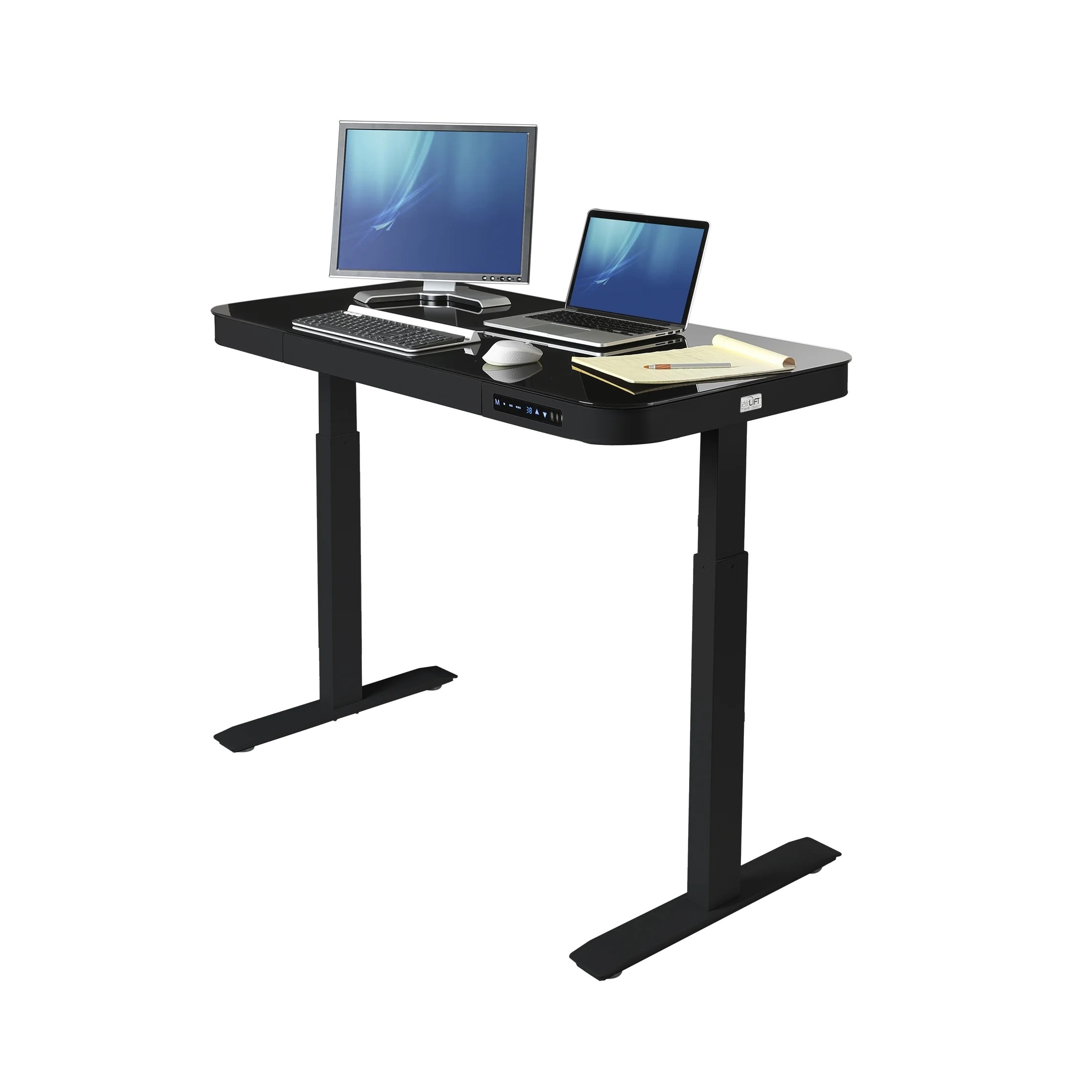 Seville Classics AIRLIFT® Tempered Glass Electric Standing Seville Classics AIRLIFT® Tempered Glass Electric Standing