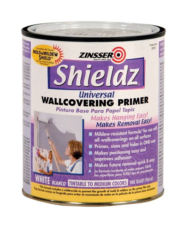 Zinsser Wallcovering Primer Low Odor 2 Hr 1 Qt Case of 6