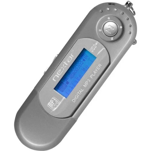 Nextar Silver 1GB Digital MP3 Player With LCD Display
