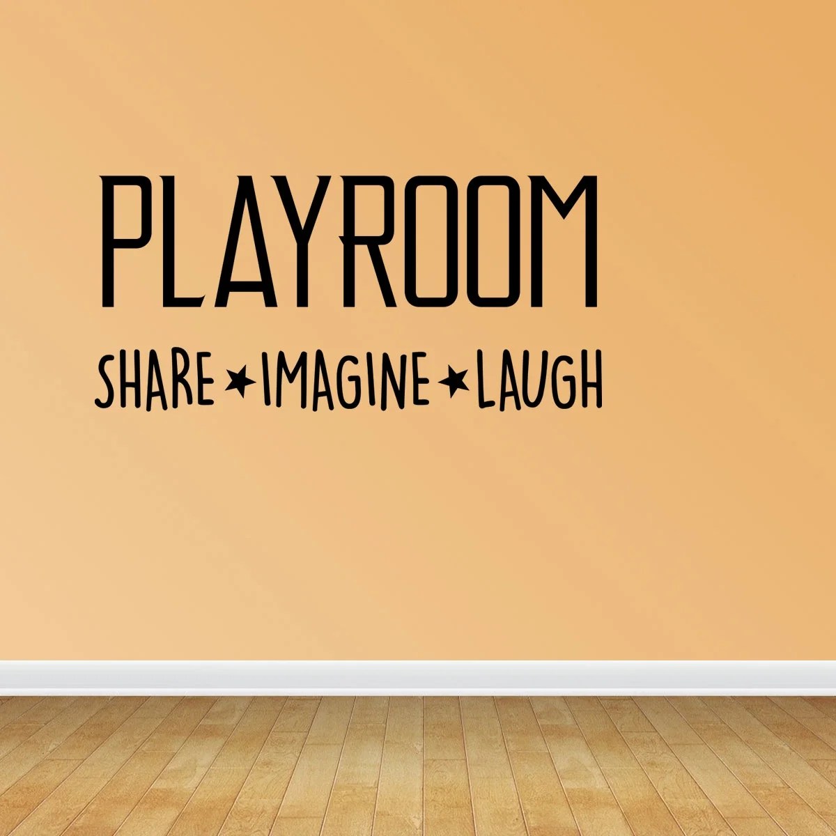 Wall Decal Quote Playroom Share Imagine Laugh Sticker Room Decor JP541