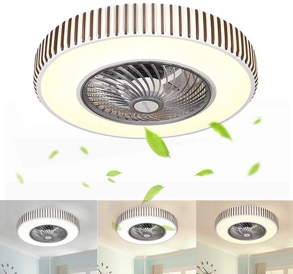 TFCFL 21'' Ceiling Fan with Lights Bluetooth APP Remote Control Light