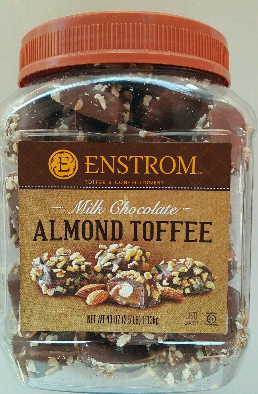 Enstrom Milk Chocolate Almond Toffee Nt Wt 40 Oz, 1.13kg
