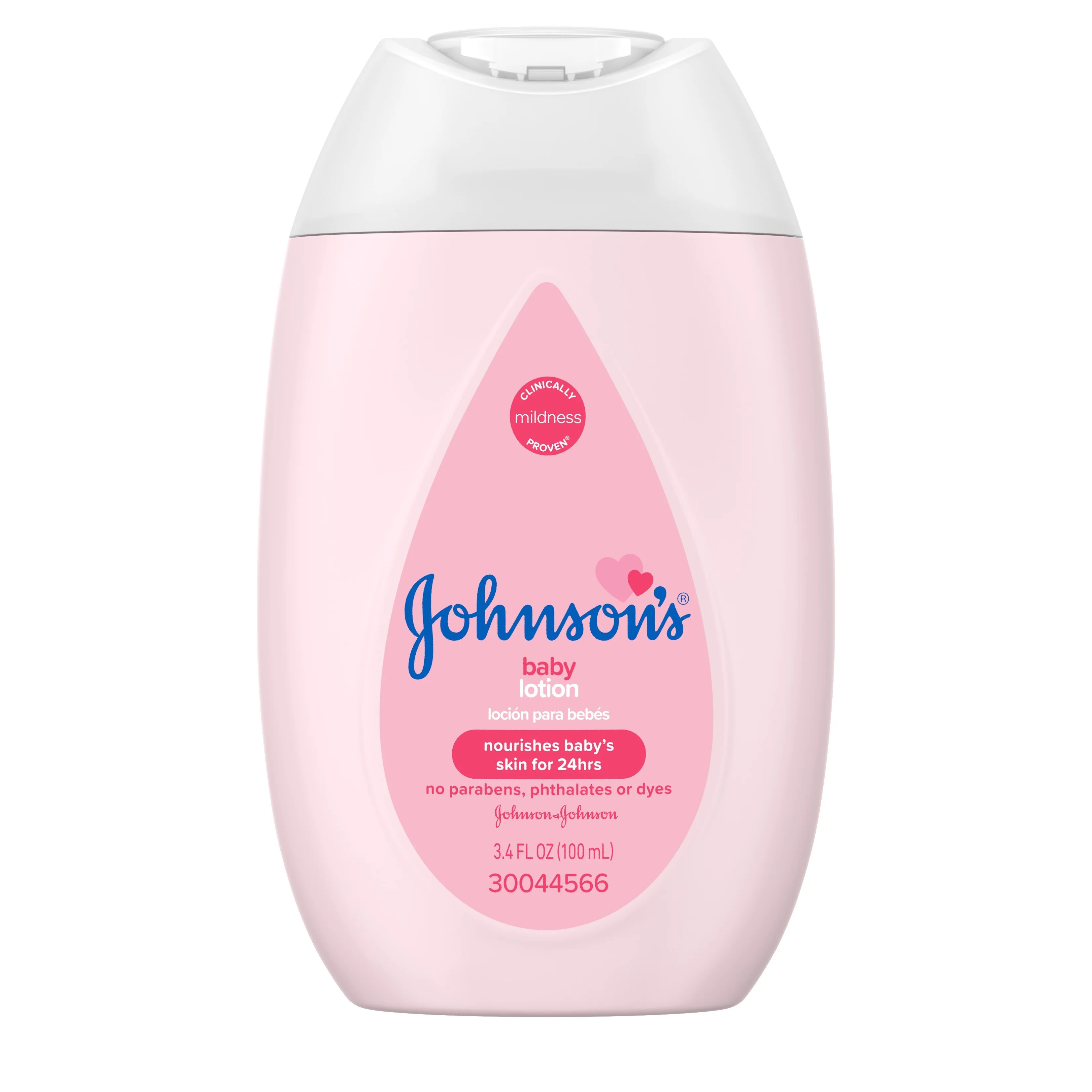 Johnson's Moisturizing Pink Baby Lotion with Coconut Oil, 3.4 fl. oz