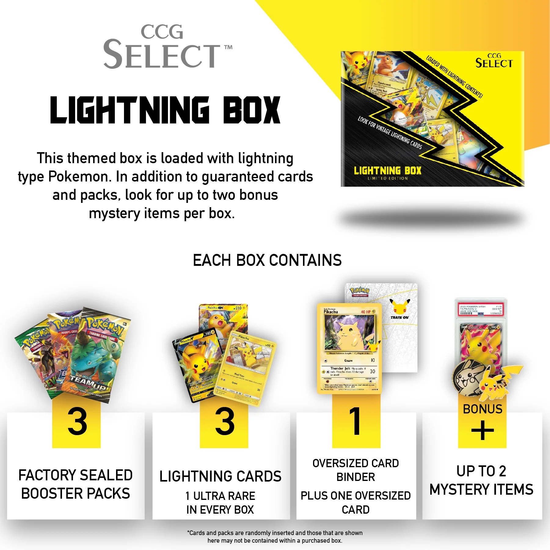 Buy CCG Select Pikachu Lightning Box Pokemon Trading Card Game