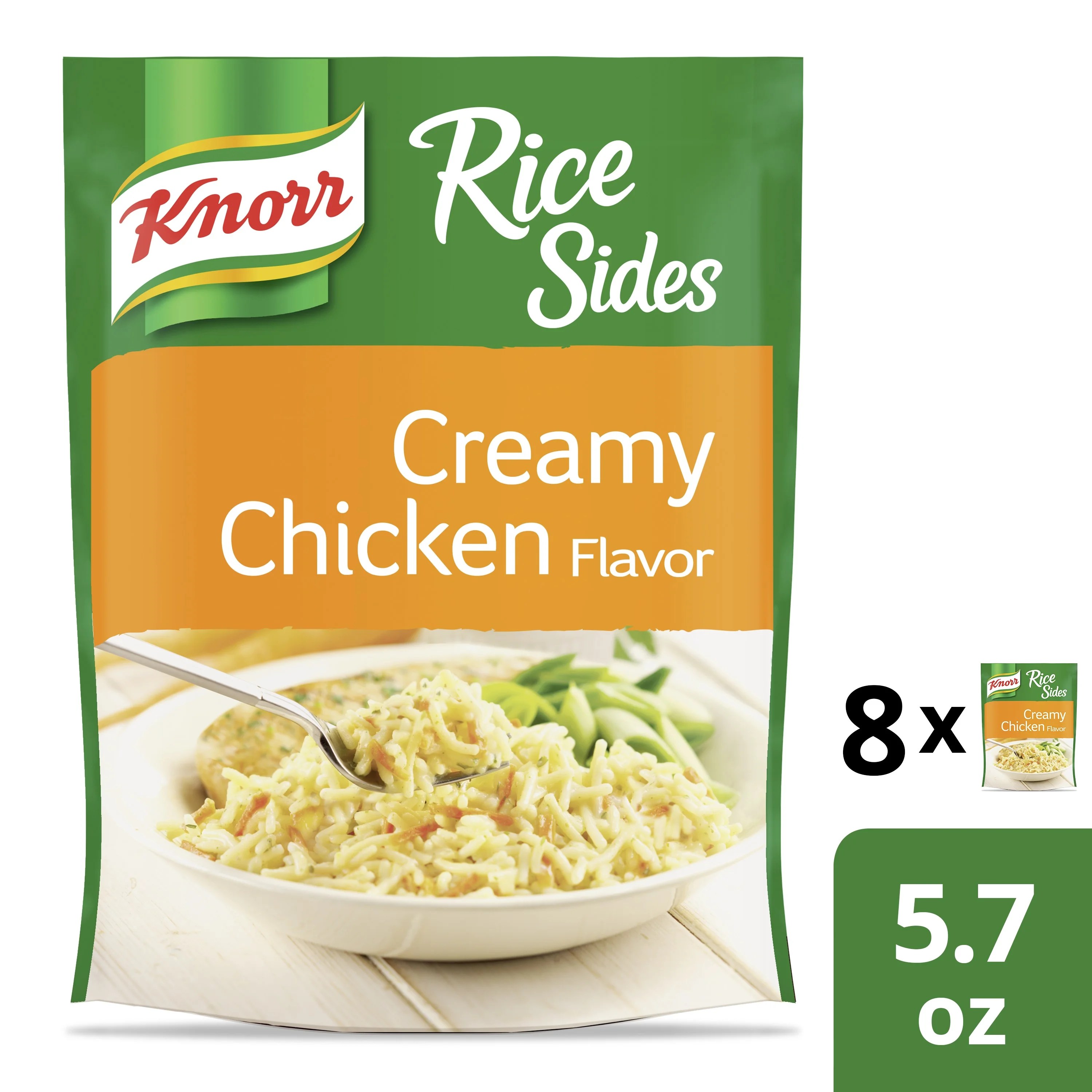 (8 Pack) Knorr Creamy Chicken Rice Sides 5.7 oz