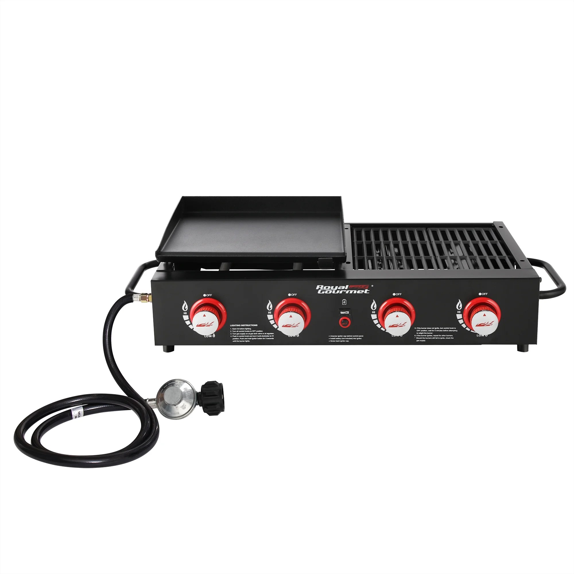 Royal Gourmet 4Burner GD4002T Portable Gas Grill and Griddle Combo