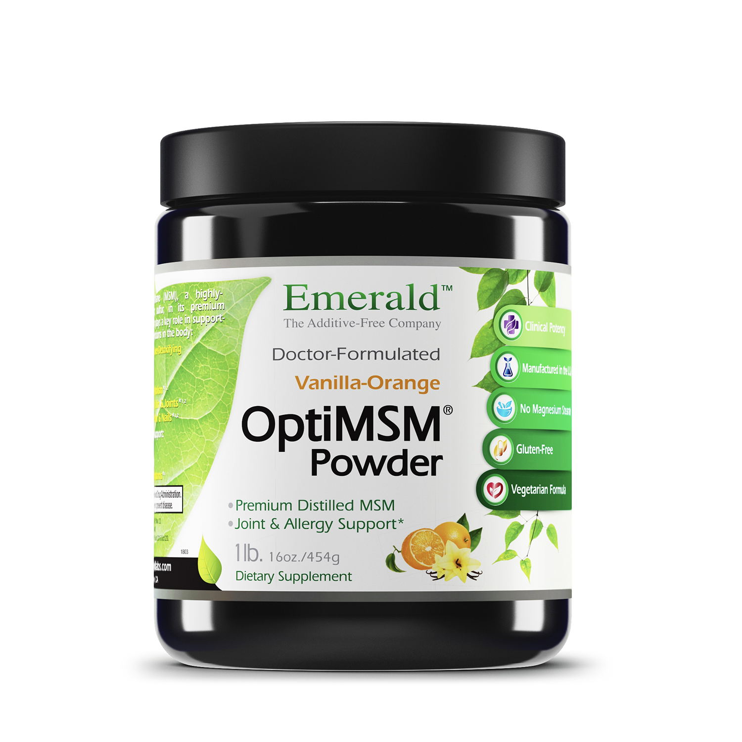 Emerald Labs OptiMSM Powder Joint Support for Aches, Anti