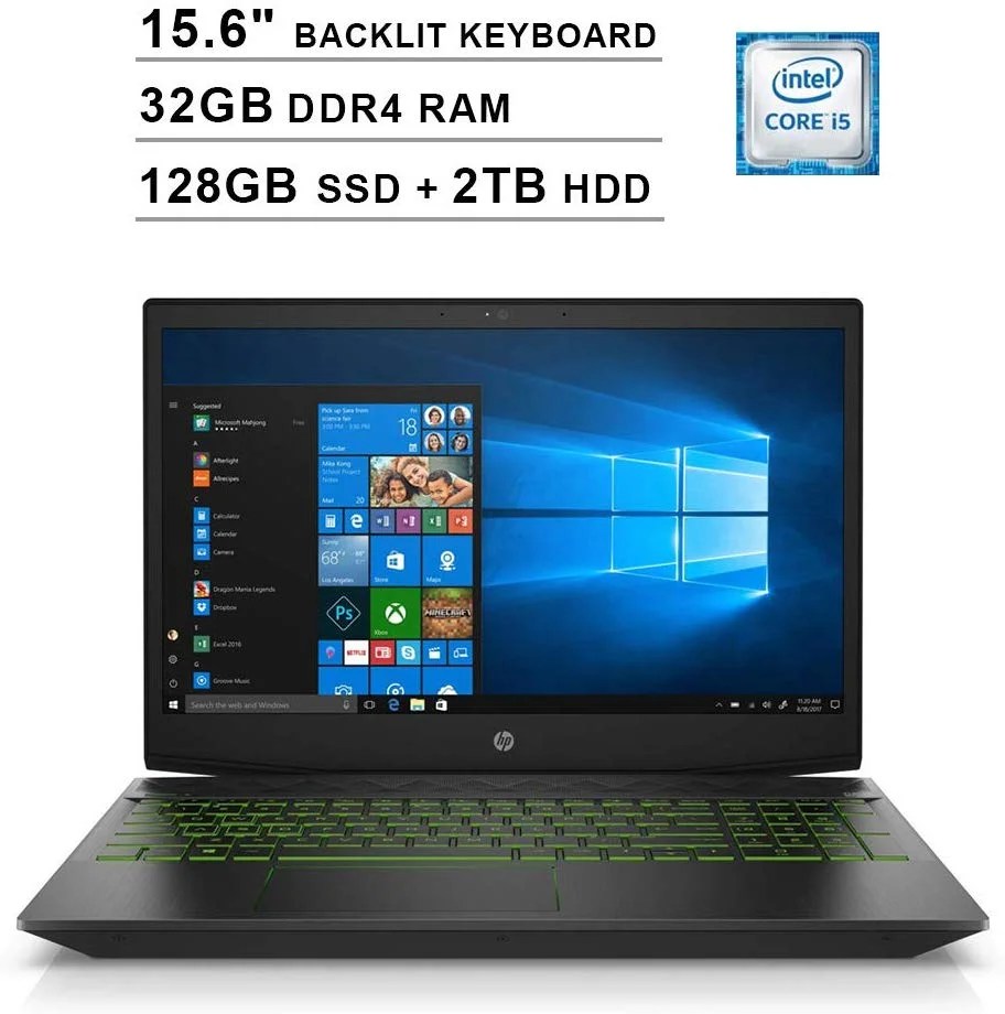 HP Pavilion 15.6 Inch FHD 1080P Gaming Laptop Intel 4