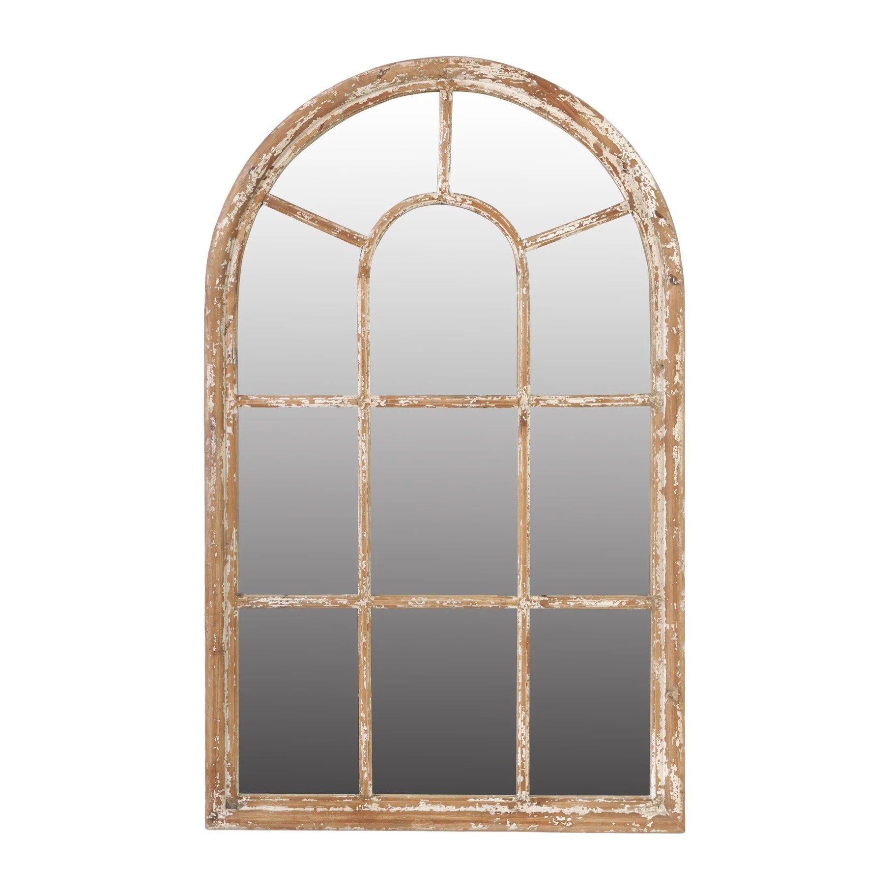 Ada Arched Mirror White Wash Large