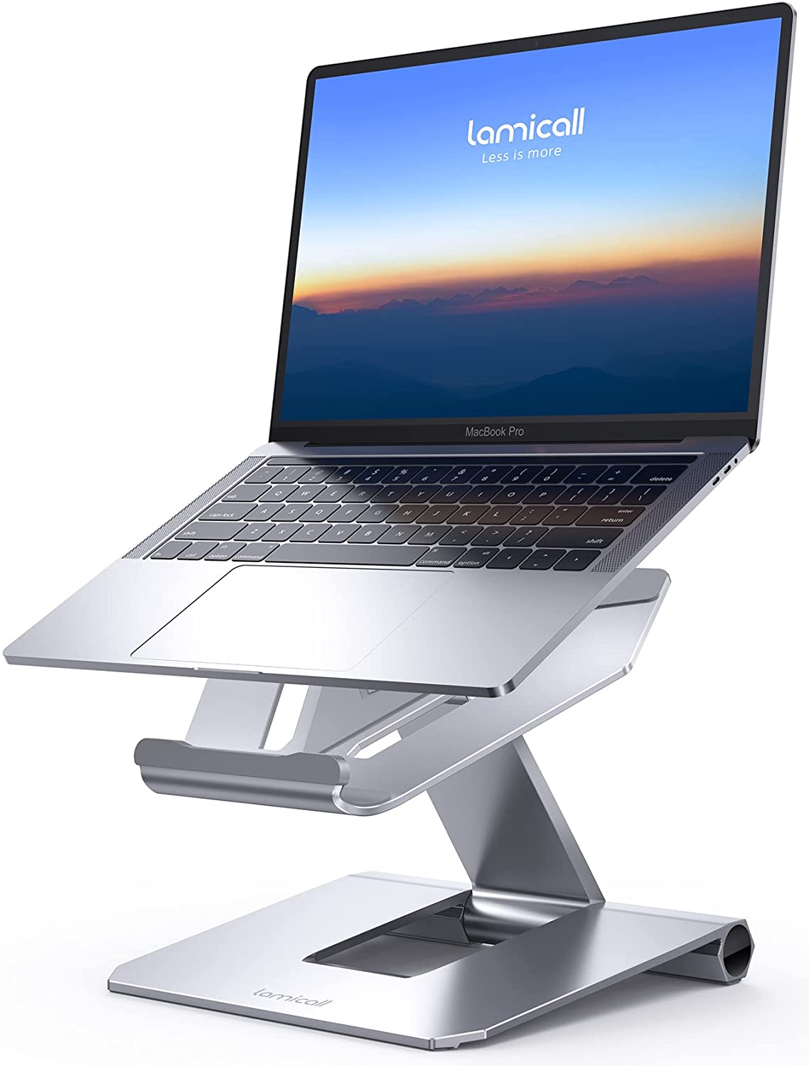 Lamicall Foldable Laptop Stand, Adjustable Notebook Riser Ergonomic