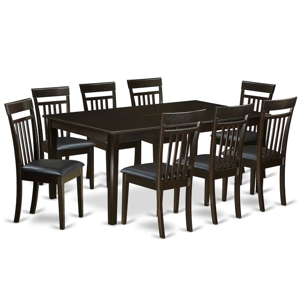 9 Pc Dining room setDining Table with Leaf plus 8 Dining