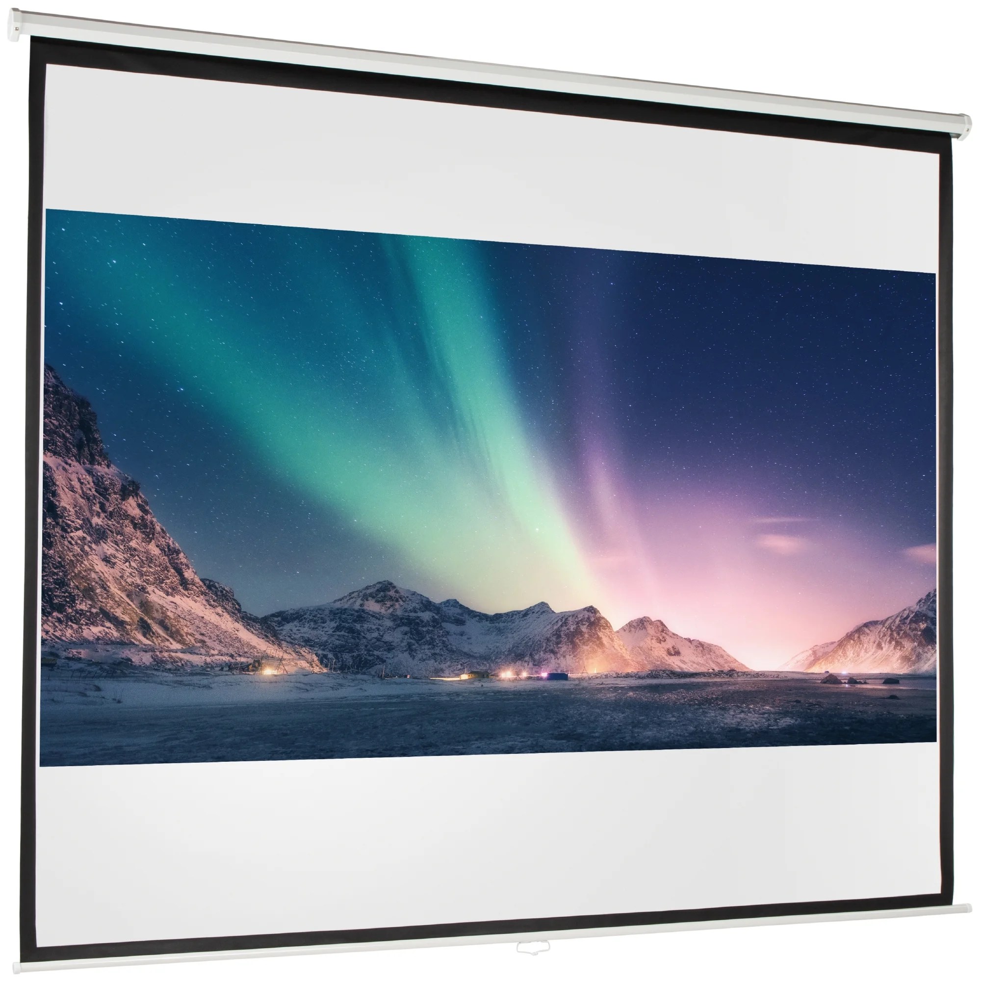 Best Choice Products 119in Projector Screen, Indoor HD Manual Pull Down