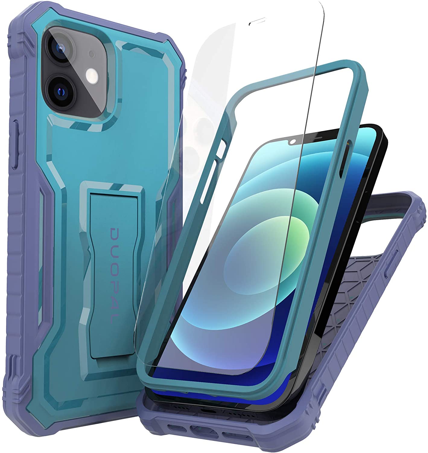 DUOPAL Military Grade Protection Shockproof with Tempered Glass HD