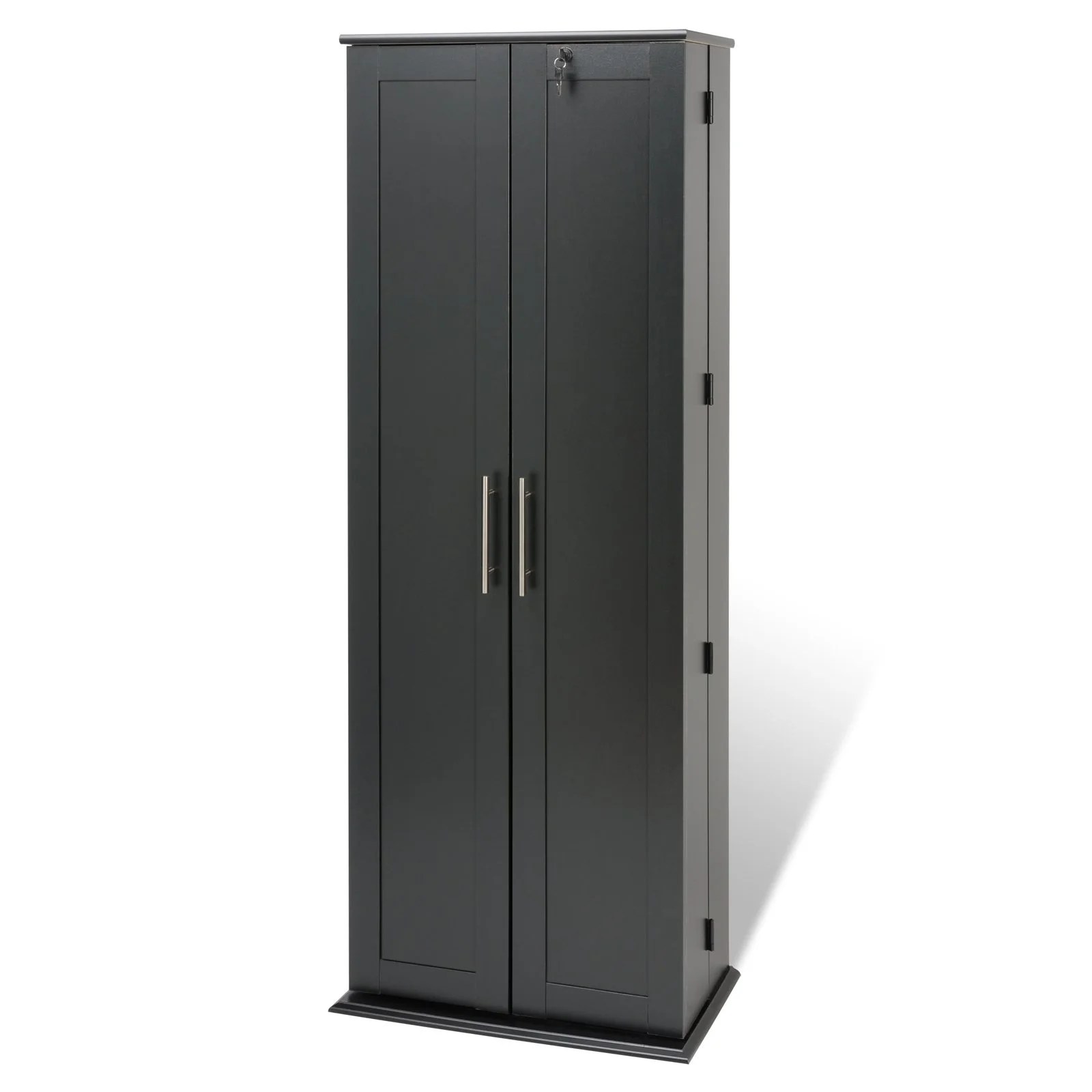 Grande Locking Media Storage with Shaker Doors Grande Locking Media Storage with Shaker Doors