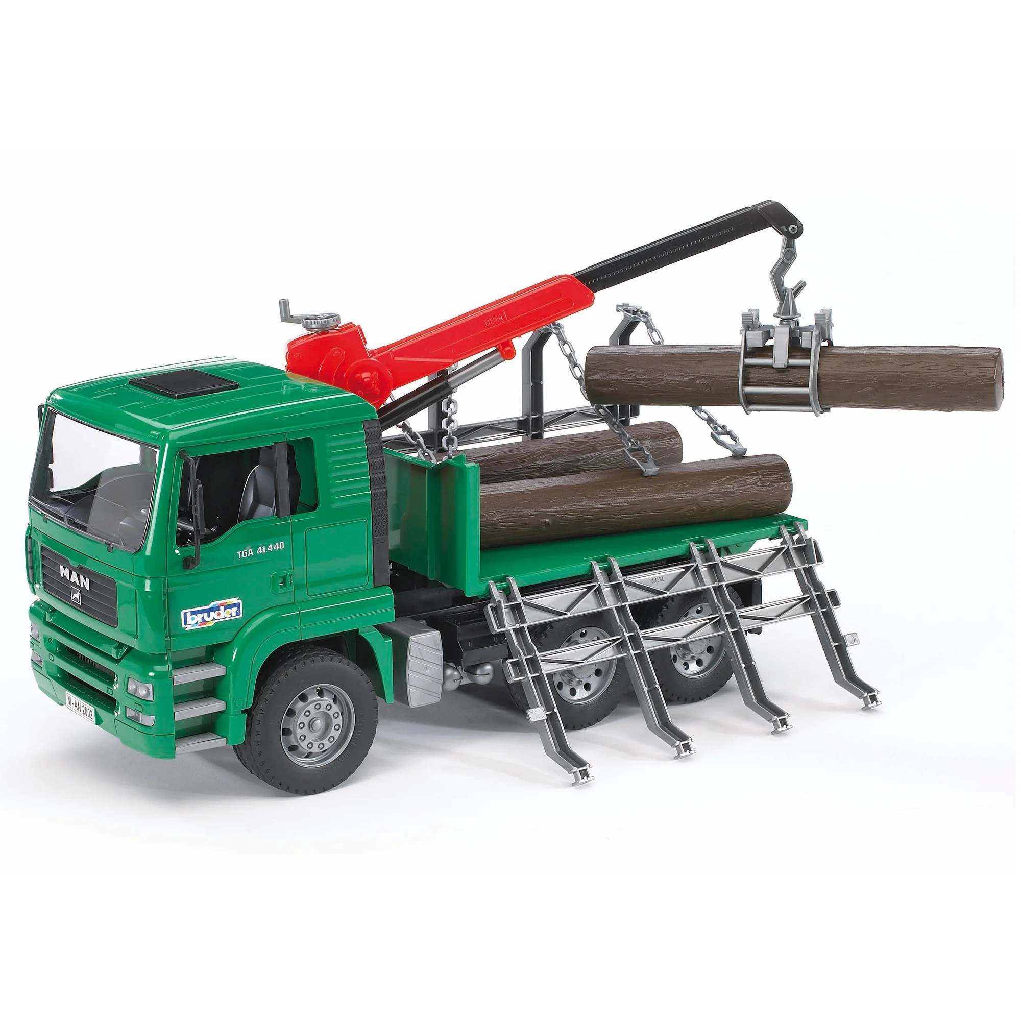 carrier of logs with a craneloader Bruder Toy Car Model 1/16 116 carrier of logs with a craneloader Bruder Toy Car Model 1/16 116