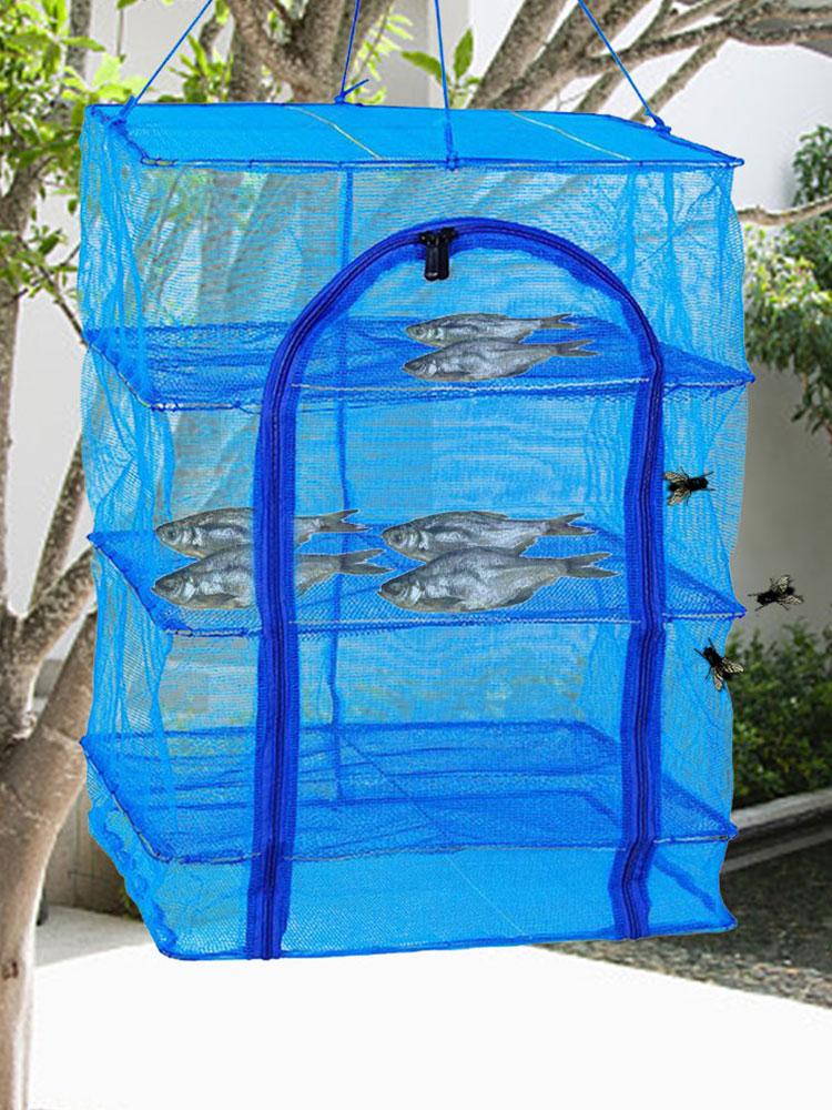 Sukalun 4 Layer Dry Rack Drying Rack 4 Layers Folding Fish Mesh