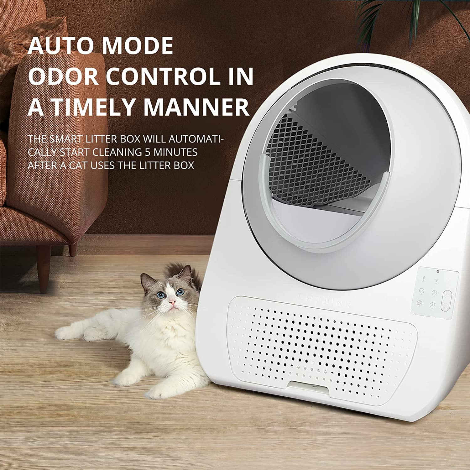 Buy CATLINK Self Cleaning Cat Litter Box, Automatic Wifi App Cats Robot