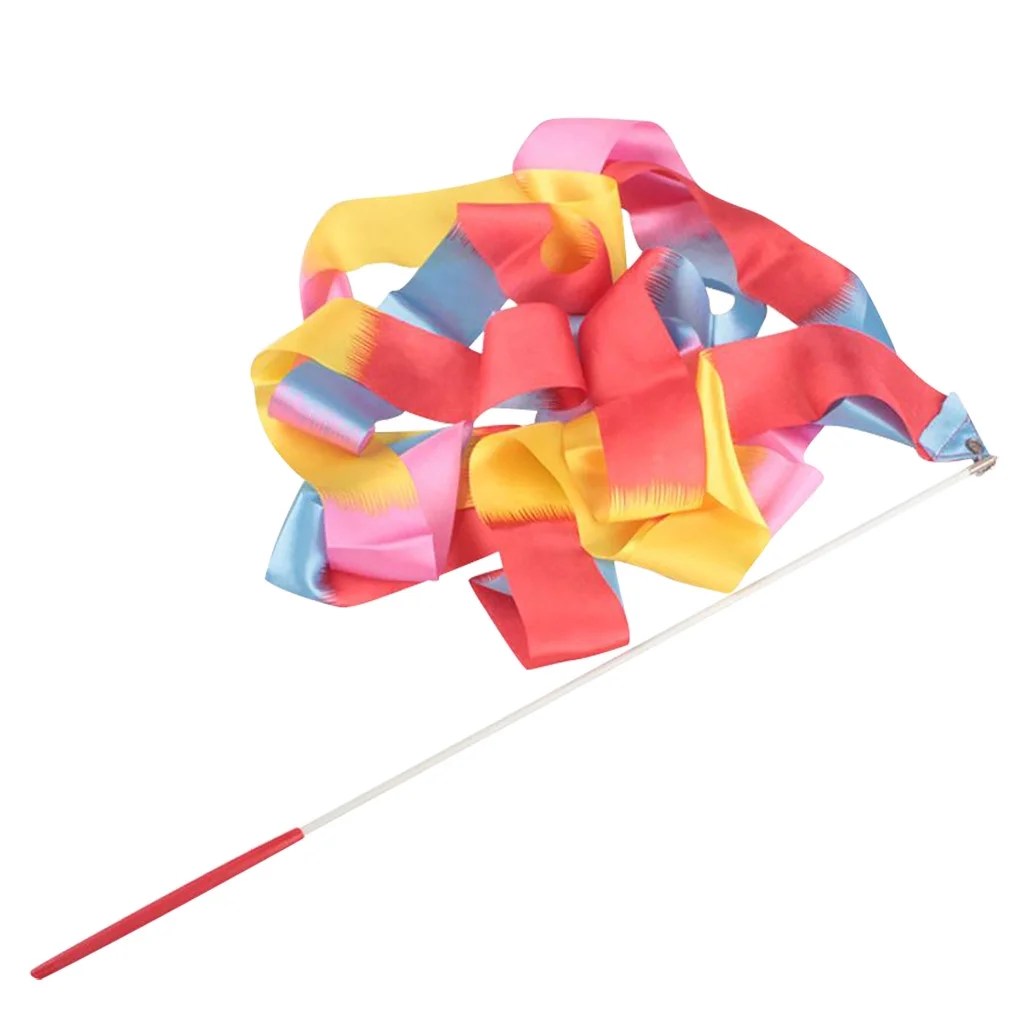 Aimik Children's Rhythmic Gymnastics Ribbon Dance Stick Props Ribbon