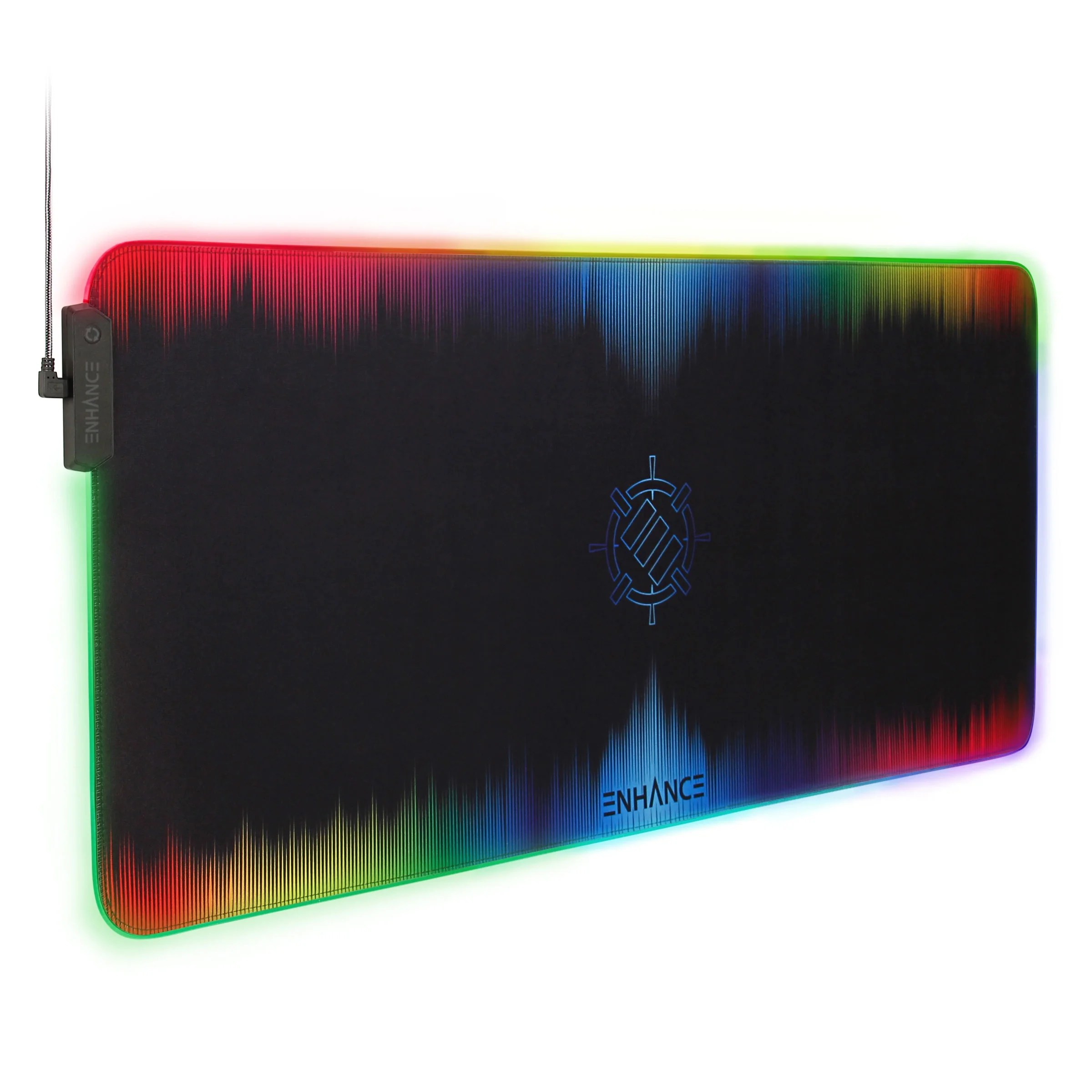 Enhance Extra Large LED Gaming Mouse Pad Soft XXL Desk Mat with 7 RGB