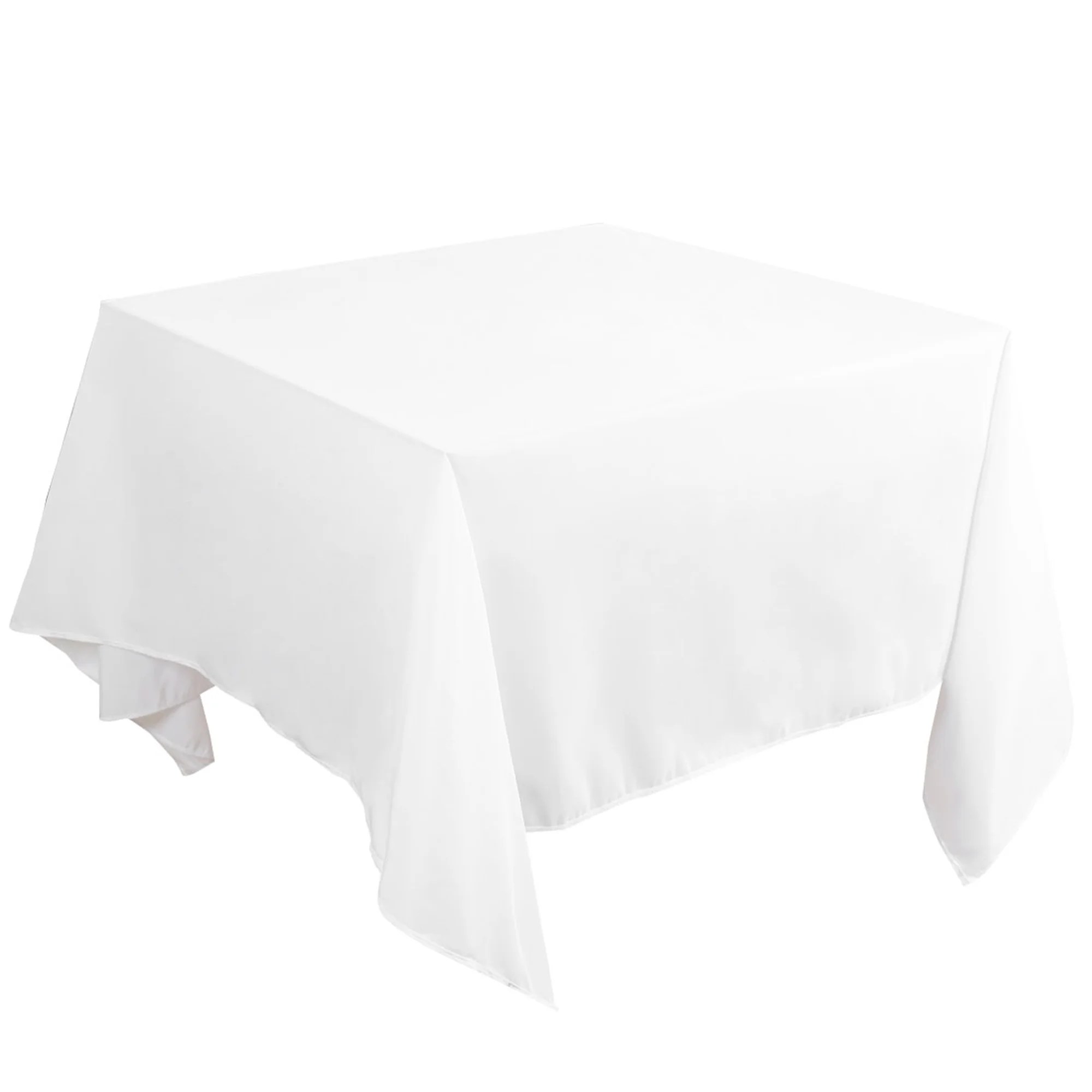 Square Tablecloth 100 Polyester Solid Dinner Table Cloth for Wedding